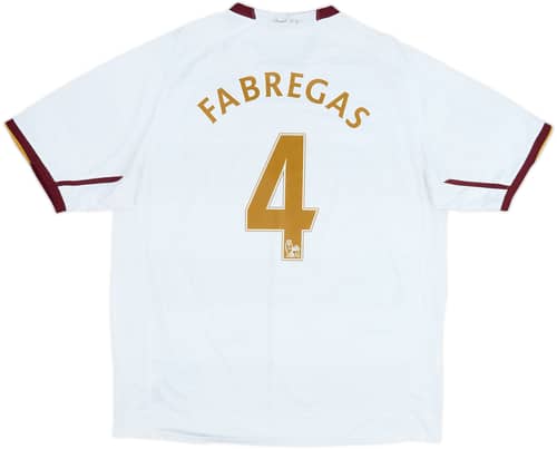 2007-08 Arsenal Away Shirt Fabregas #4 - 10/10 - (XL)