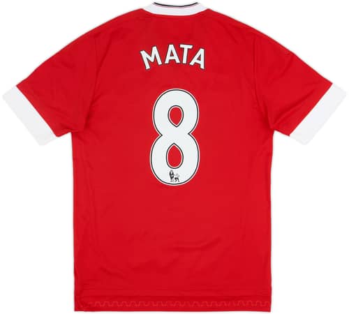 2015-16 Manchester United Home Shirt Mata #8 - 8/10 - (S)