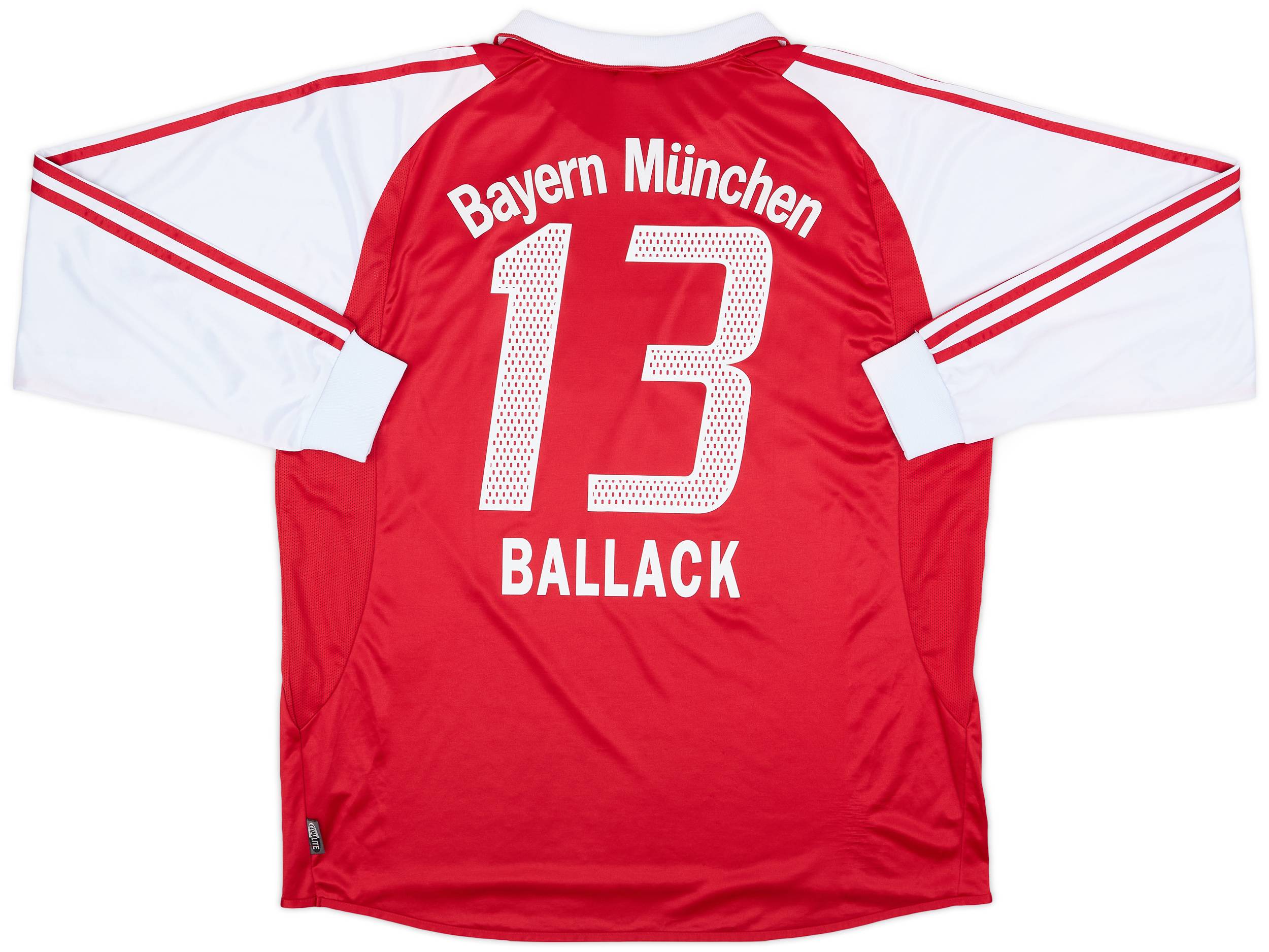 2004-05 Bayern Munich Home L/S Shirt Ballack #13 - 8/10 - (XL)