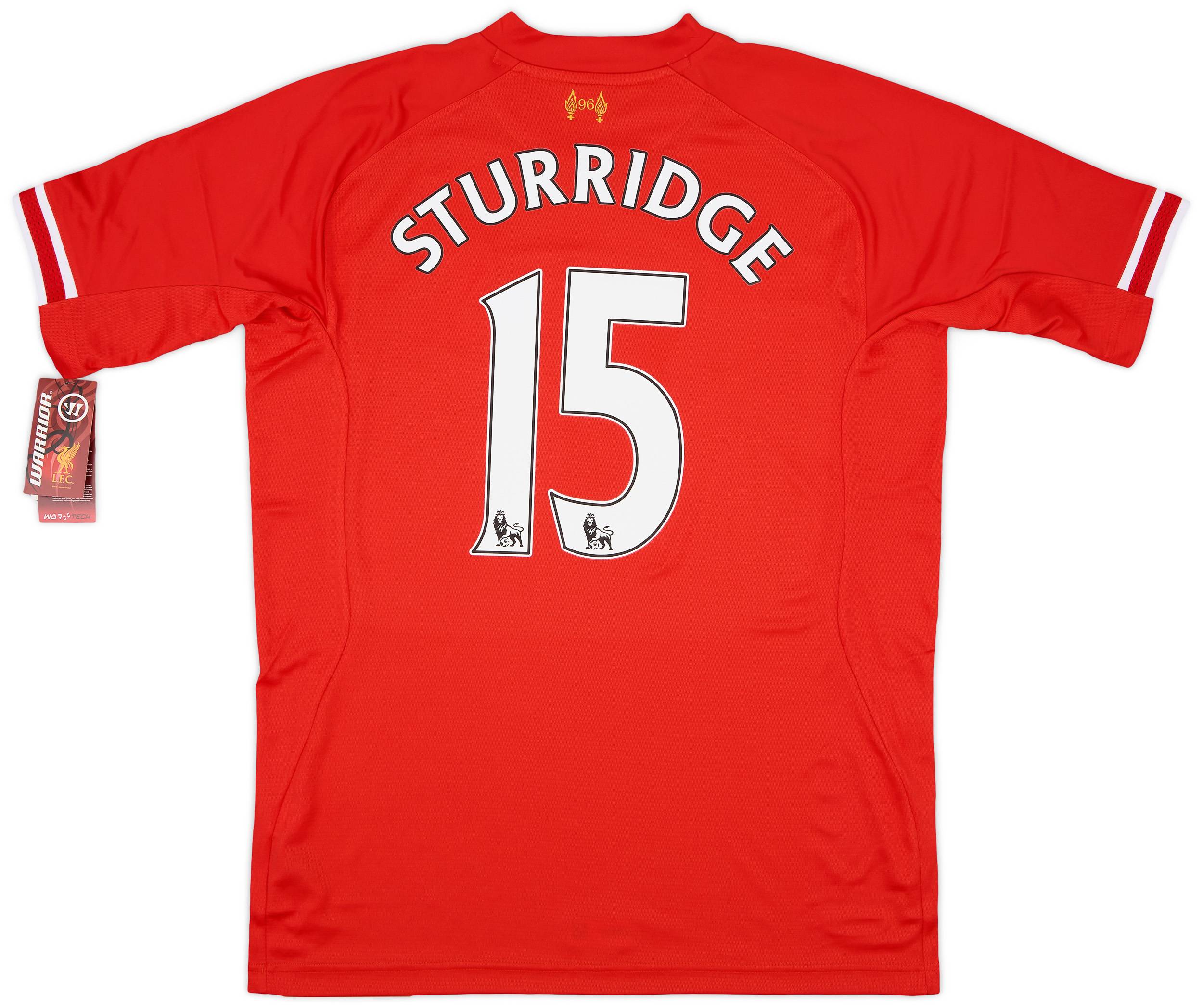 2013-14 Liverpool Home Shirt Sturridge #15 (L)