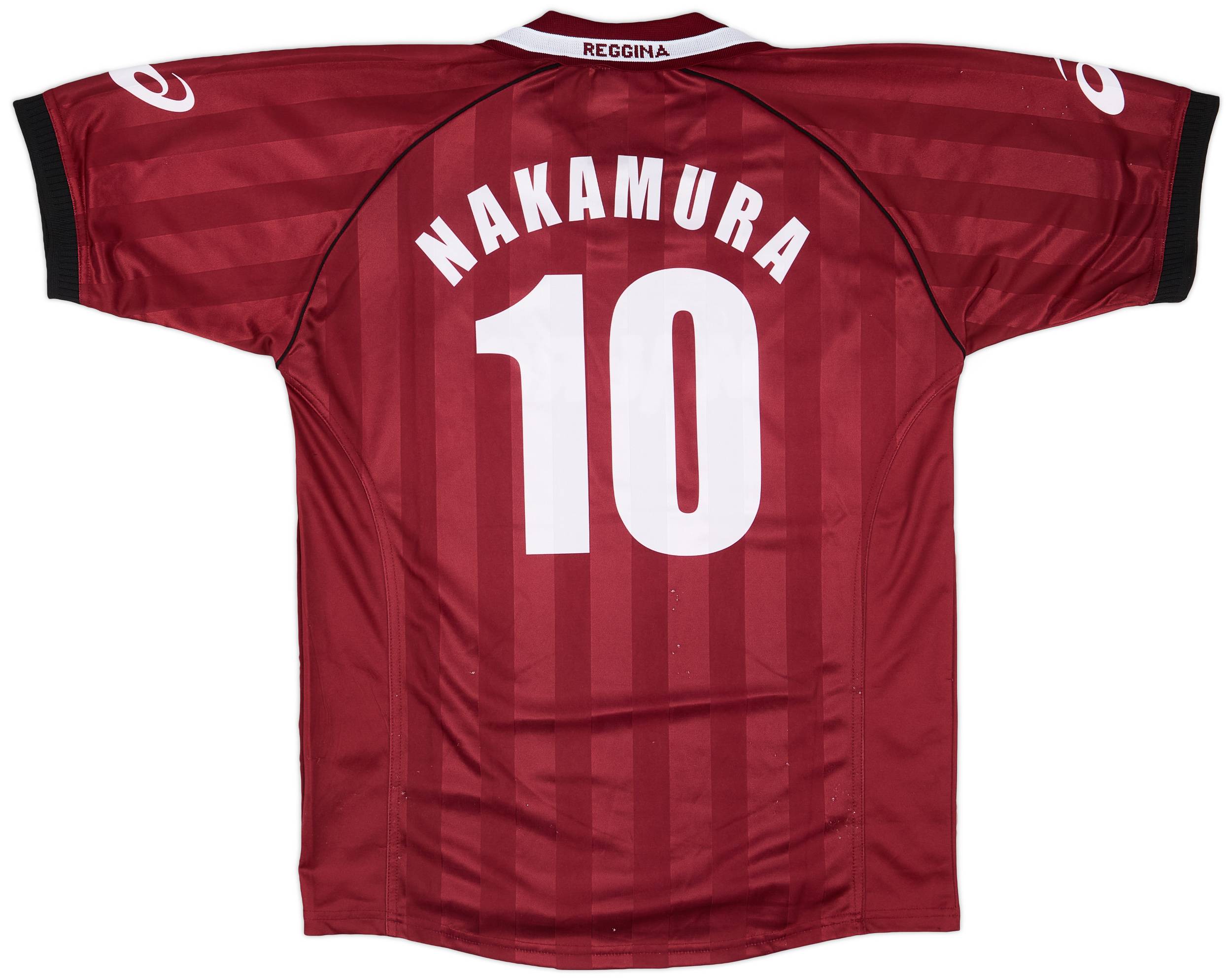 上質で快適 Home Reggina 2002-03 Shirt (XL) - 6/10 - #10 Nakamura ウェア