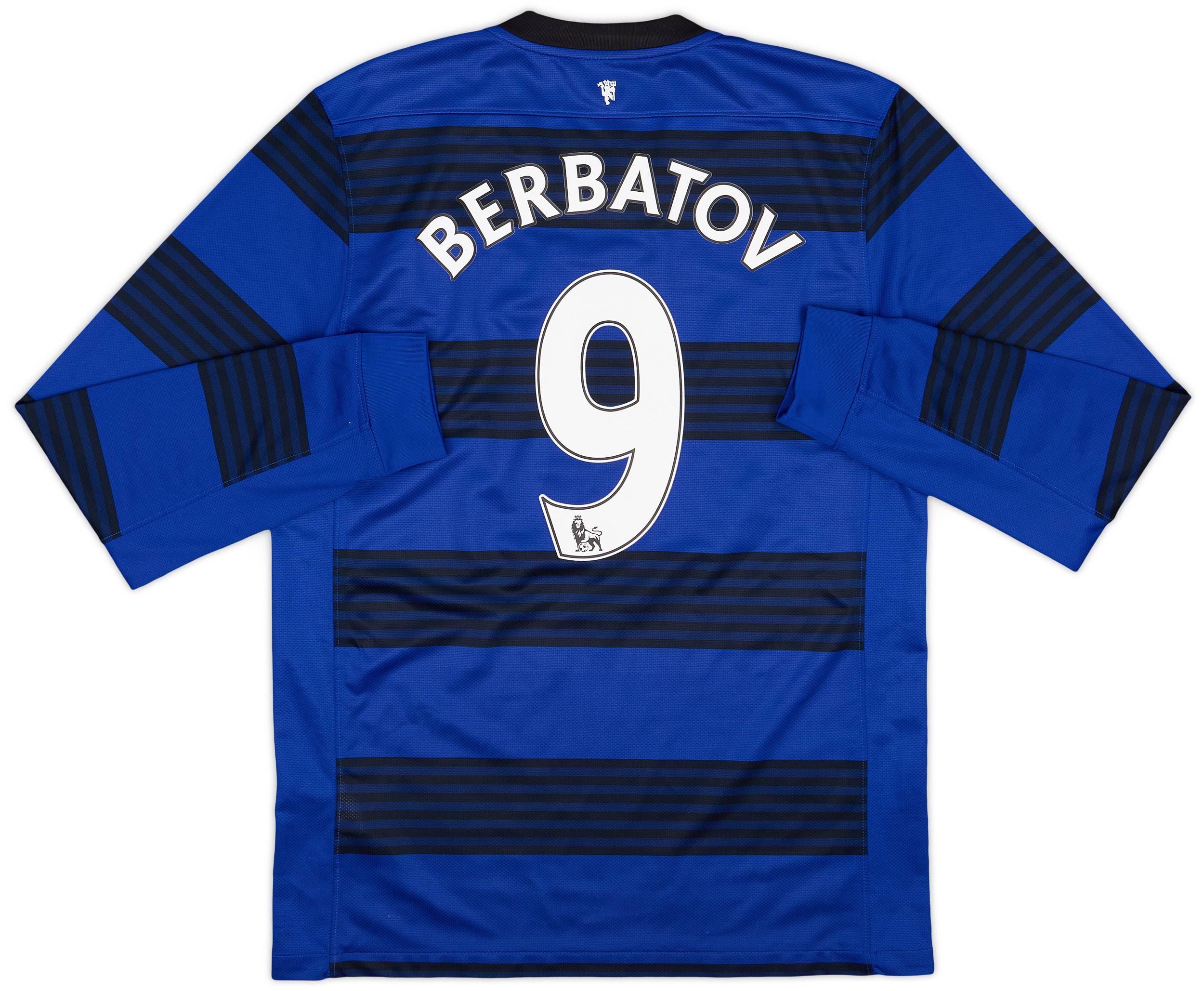 2011-13 Manchester United Away L/S Shirt Berbatov #9 - 9/10 - (M)