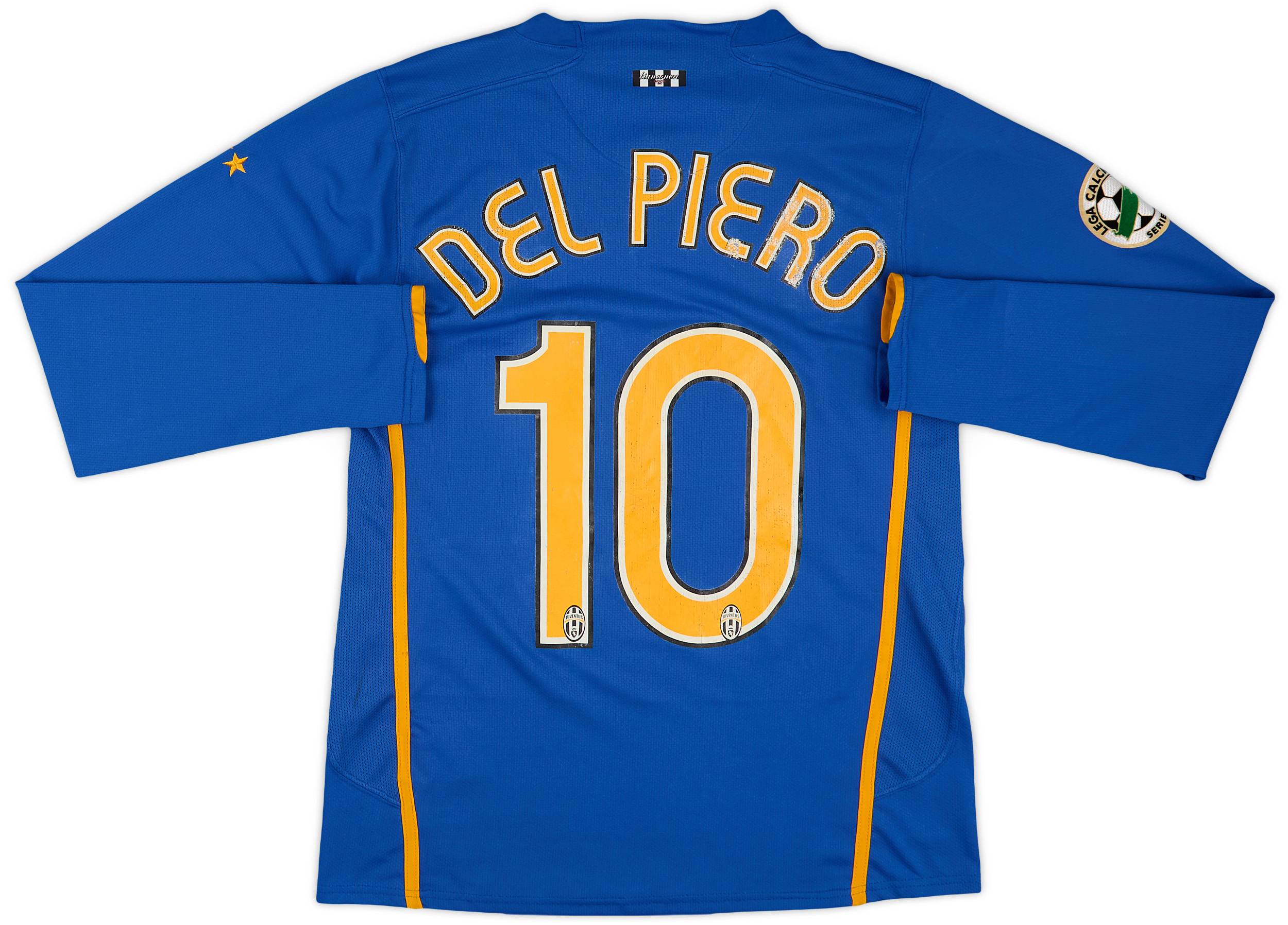 2007-08 Juventus Away L/S Shirt Del Piero #10 - 6/10 - (S)