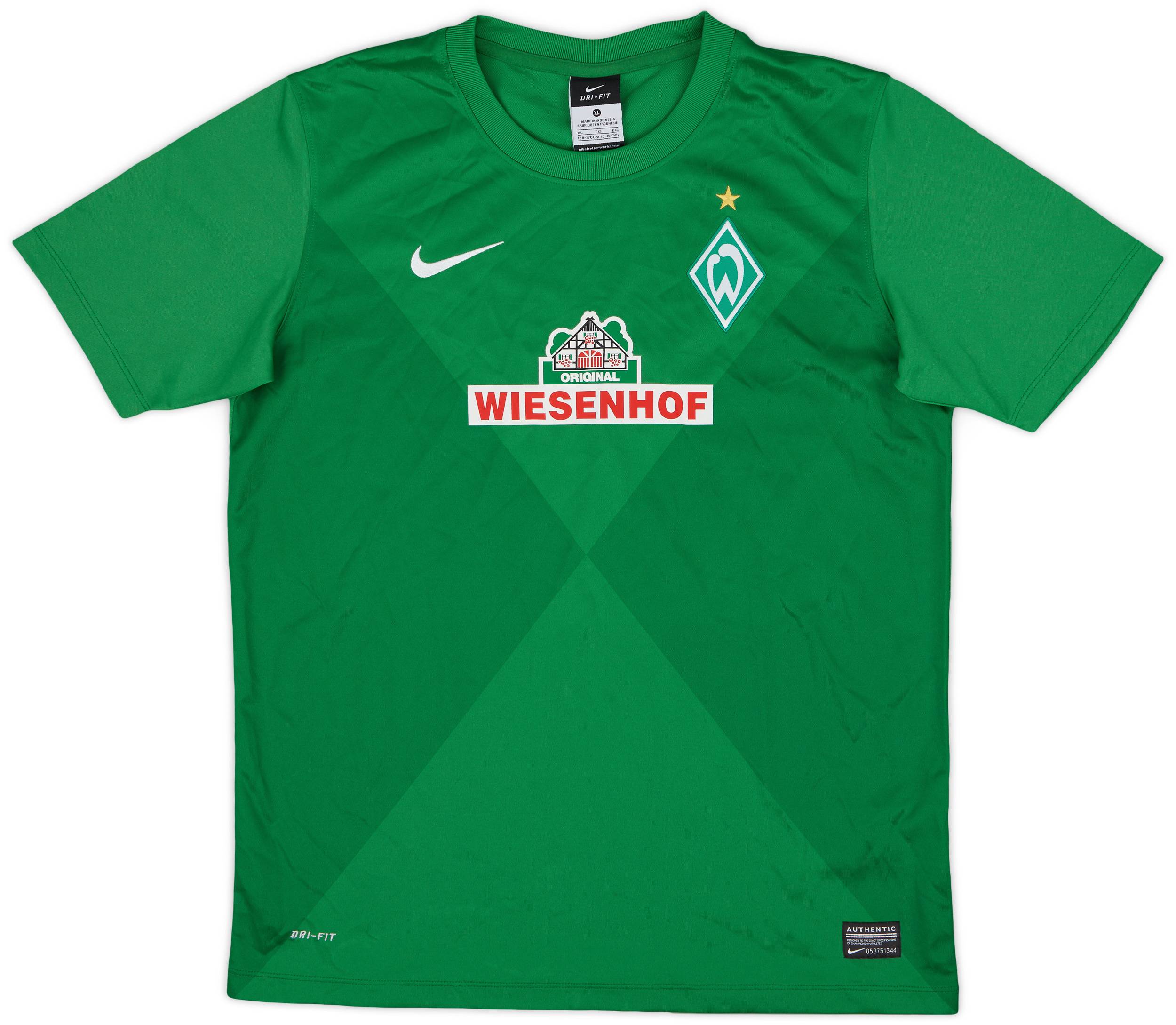 2012-13 Werder Bremen Basic Home Shirt - 10/10 - (XL.Boys)