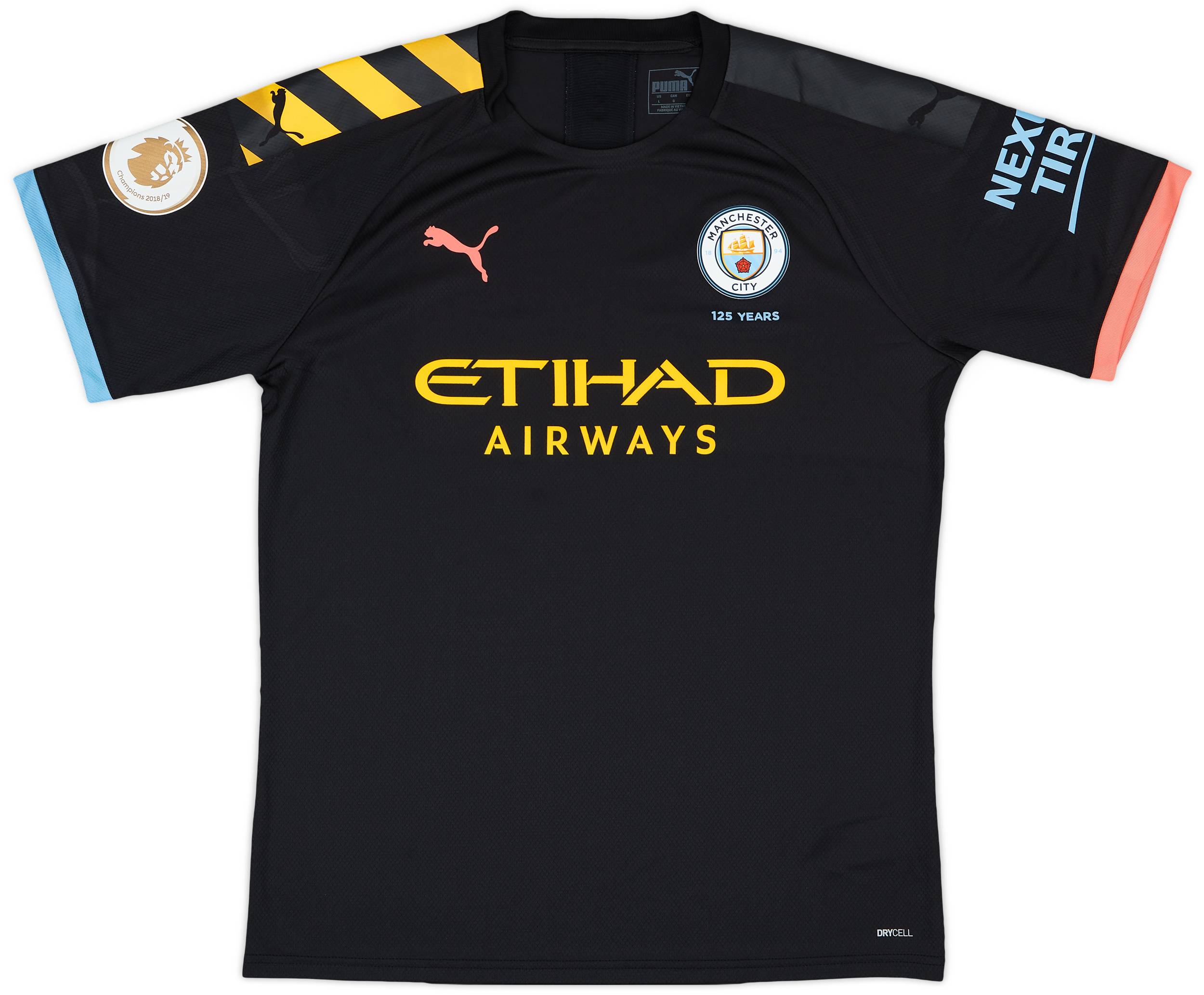2019-20 Manchester City Match Issue Away Shirt Laporte #14
