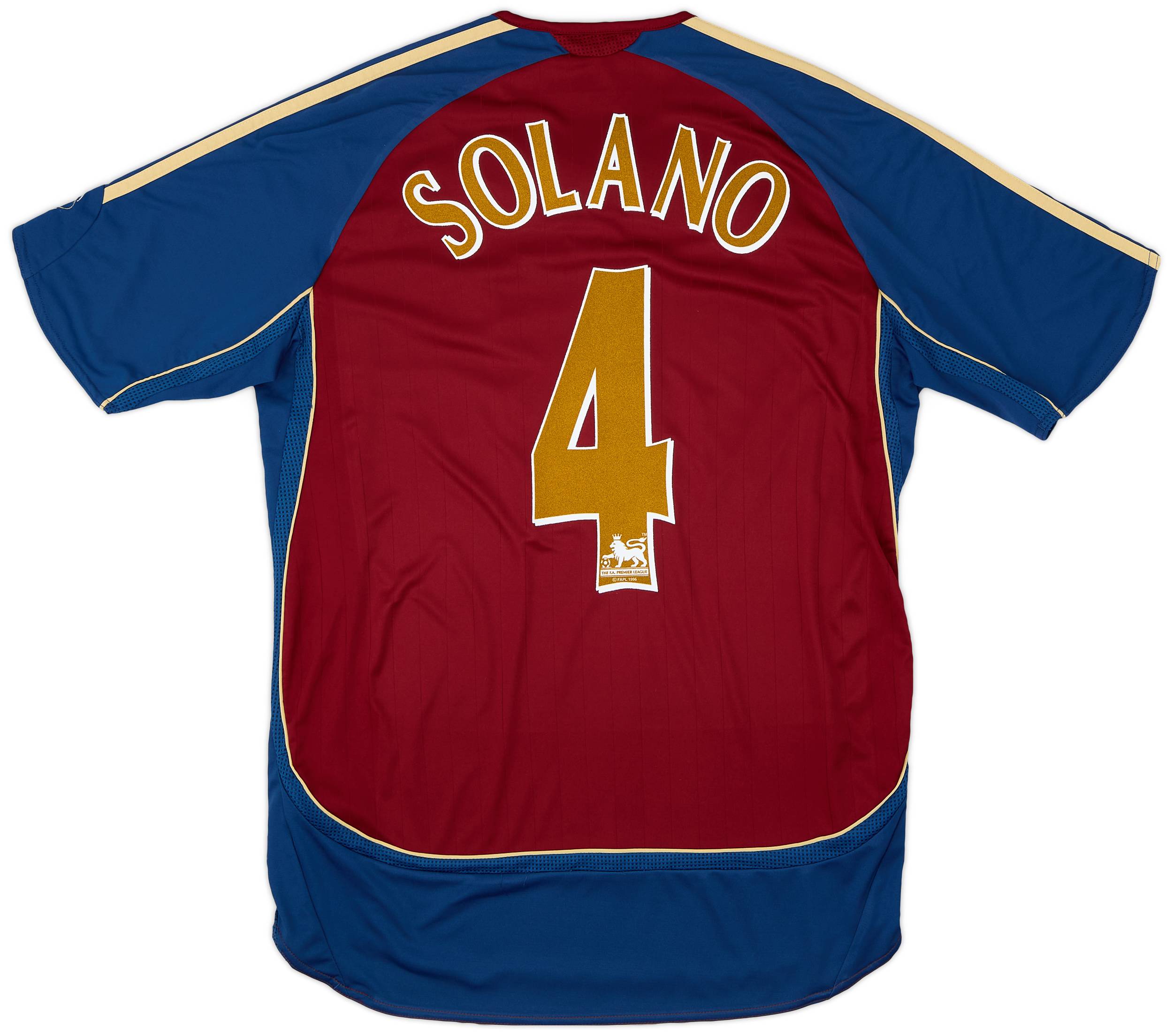 2006-07 Newcastle Away Shirt Solano #4 - 8/10 - (M)