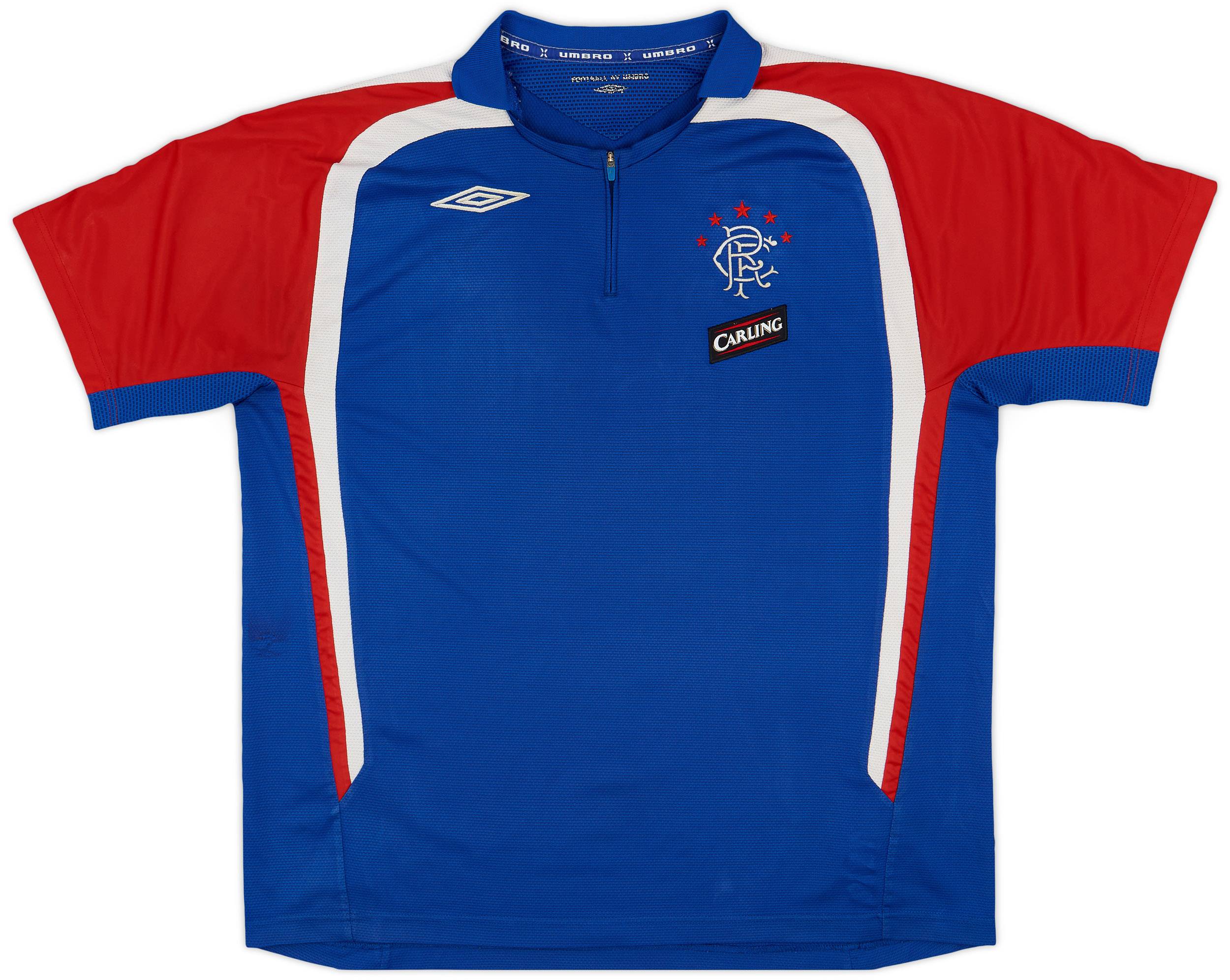 2007-08 Rangers Umbro 1/4 Zip Polo Shirt - 6/10 - (L)