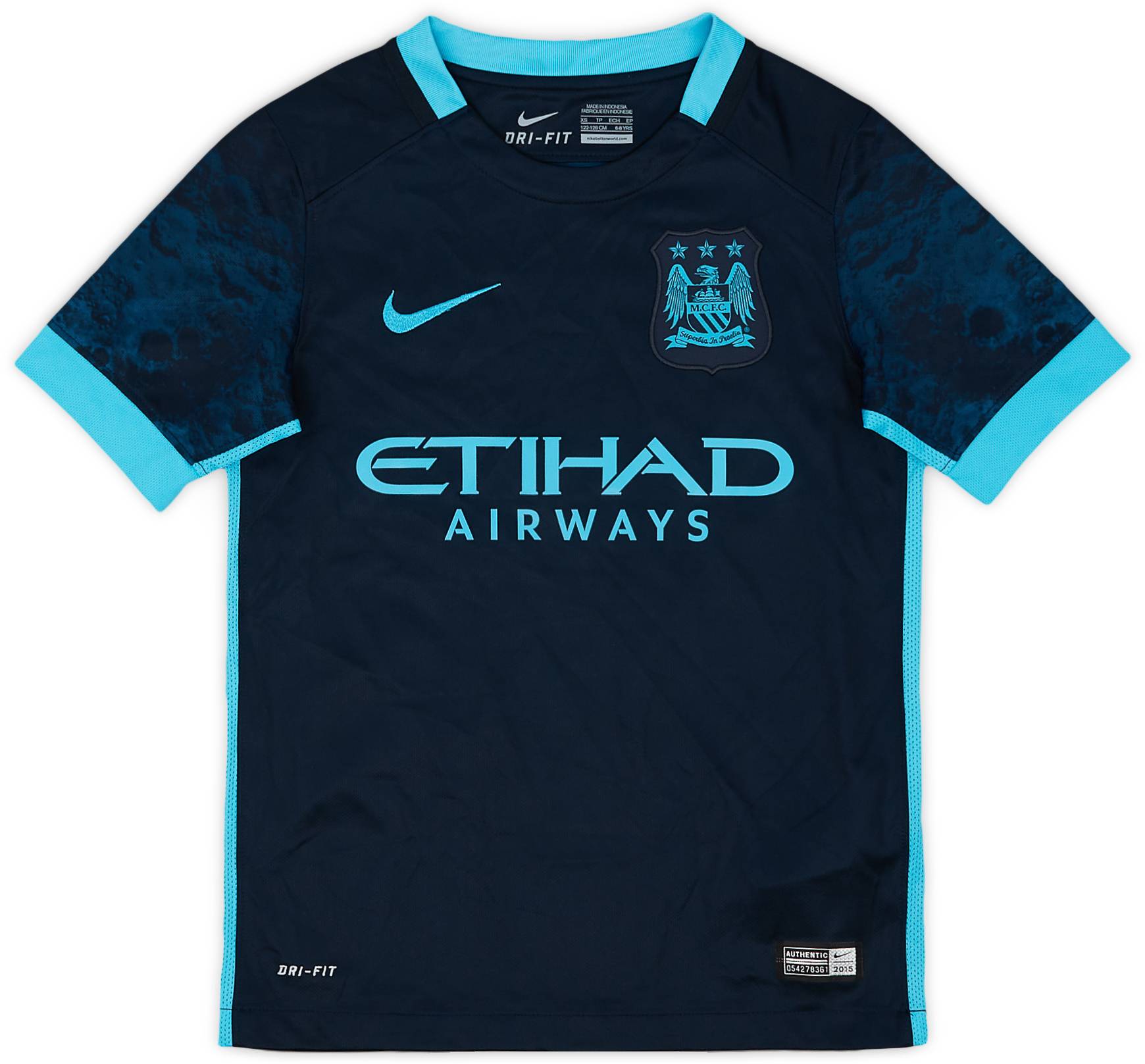 2015-16 Manchester City Away Shirt - 9/10 - (6-8 Years)