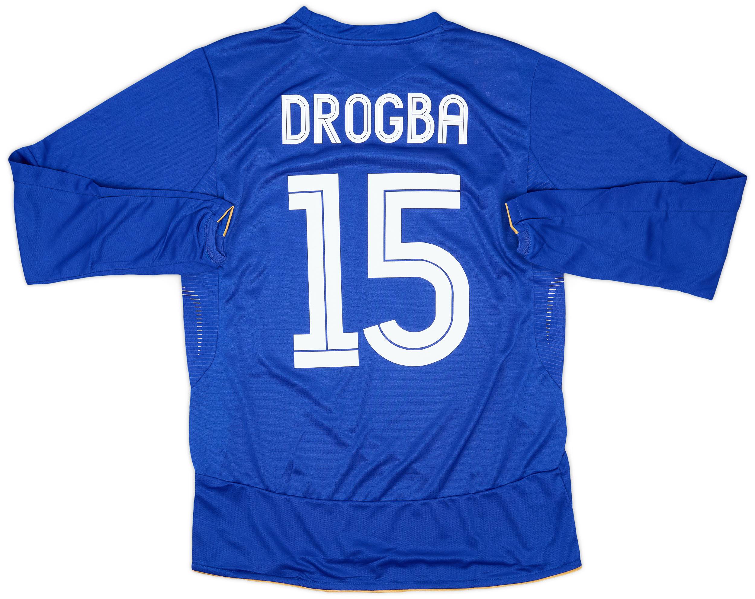 2005-06 Chelsea Centenary Home L/S Shirt Drogba #15 (M)