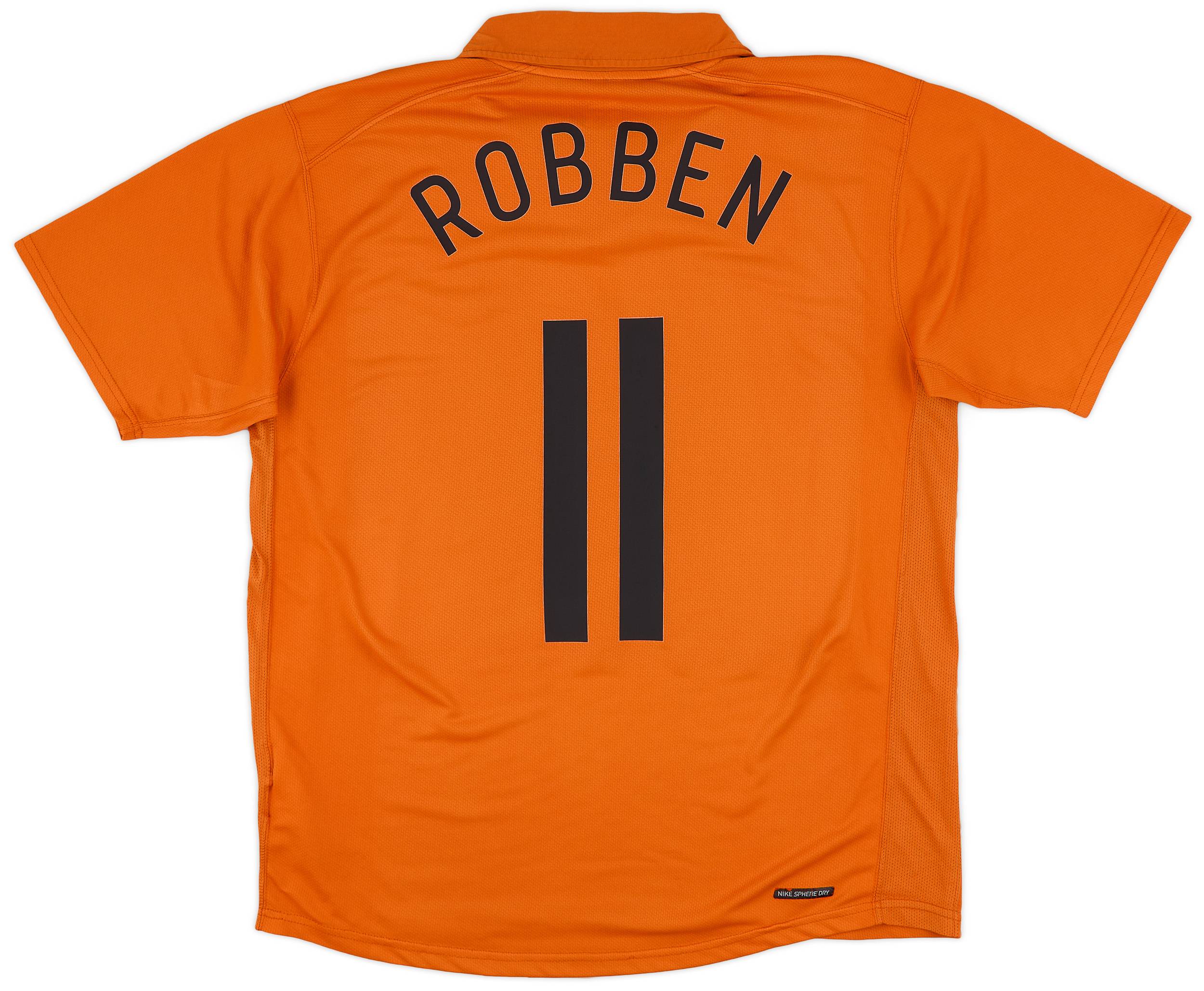 2006-08 Netherlands Home Shirt Robben #11 - 9/10 - (L)