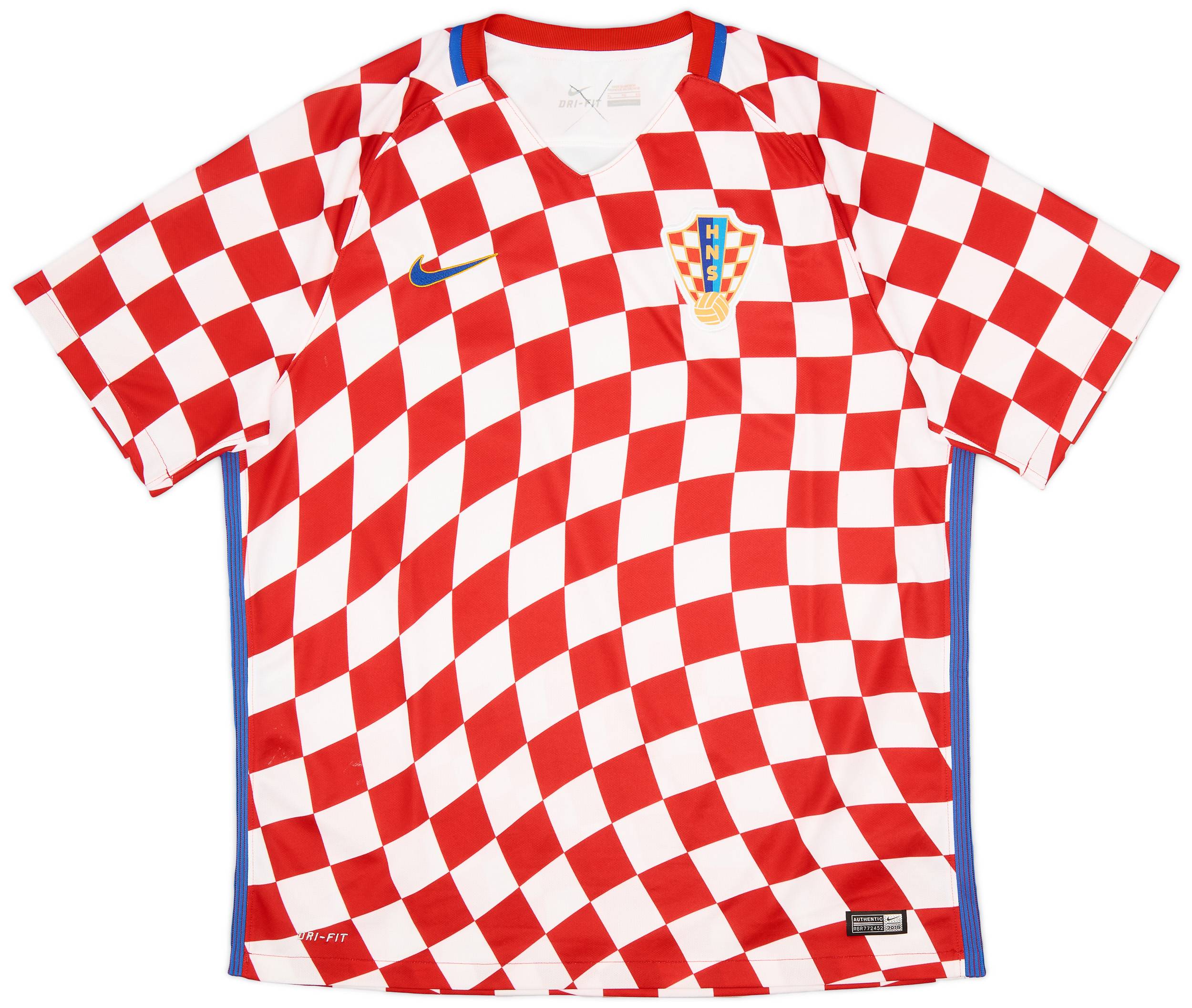 2016-18 Croatia Home Shirt - 7/10 - (XL)