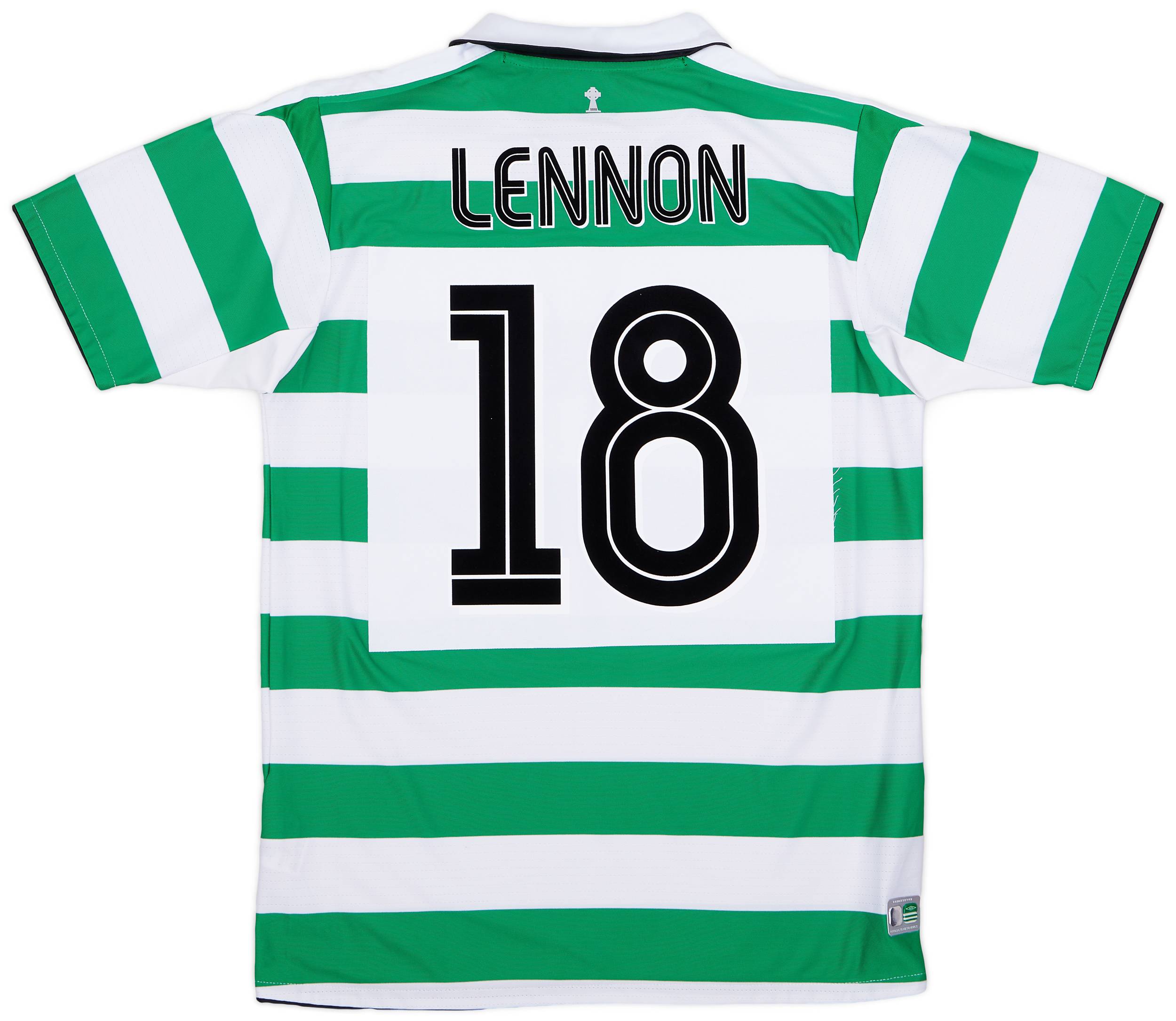 2004-05 Celtic Home Shirt Lennon #18 - 7/10 - (M)