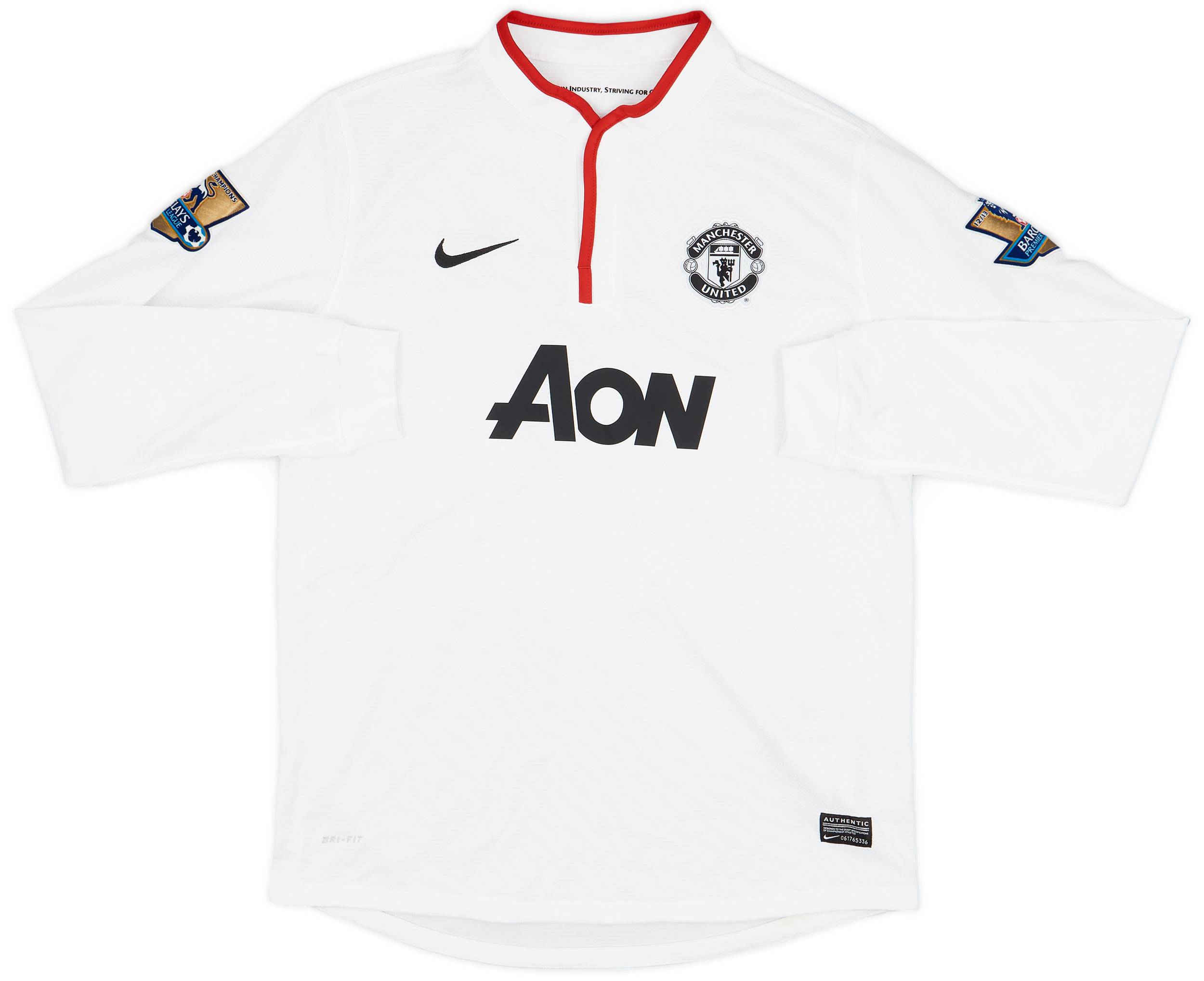 2012-14 Manchester United Away L/S Shirt Champions #20 - 7