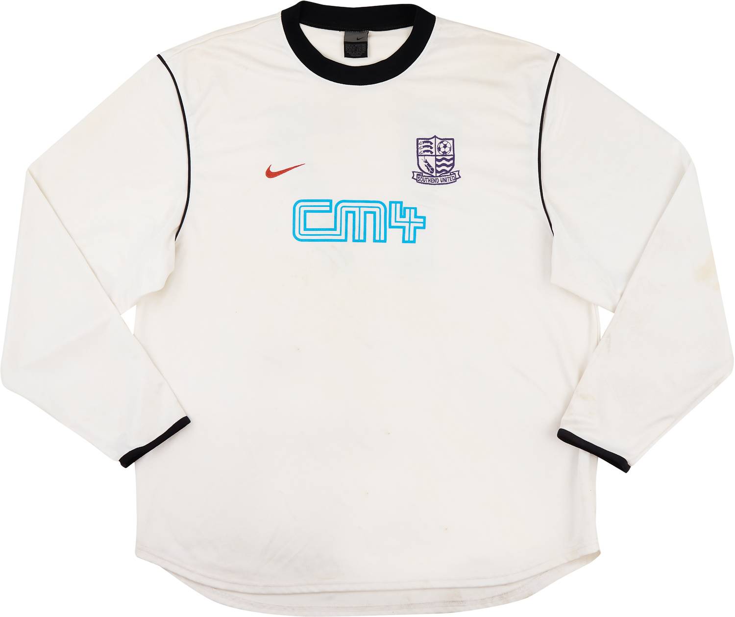 2003-04 Southend United Match Issue Away L/S Shirt #17