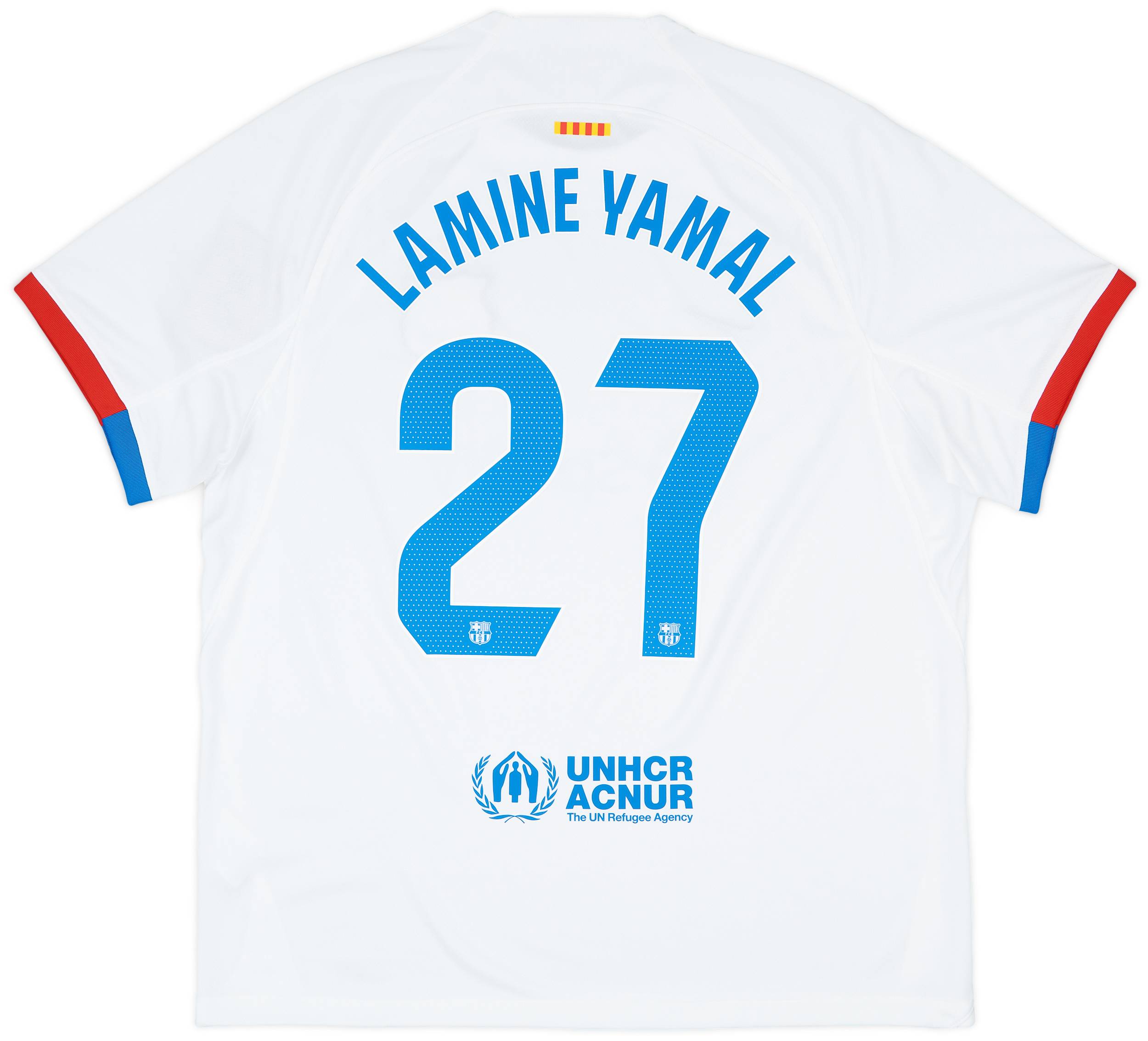 2023-24 Barcelona Away Shirt Lamine Yamal #27