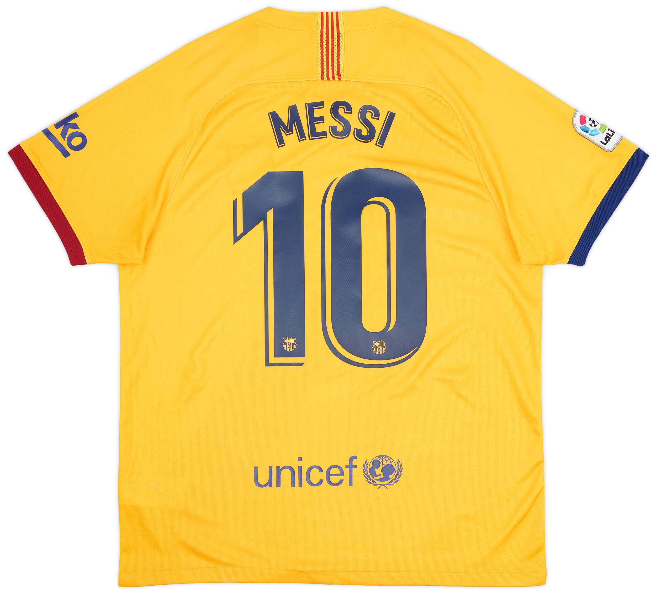 2019-20 Barcelona Away Shirt Messi #10 - 6/10 - (XL)