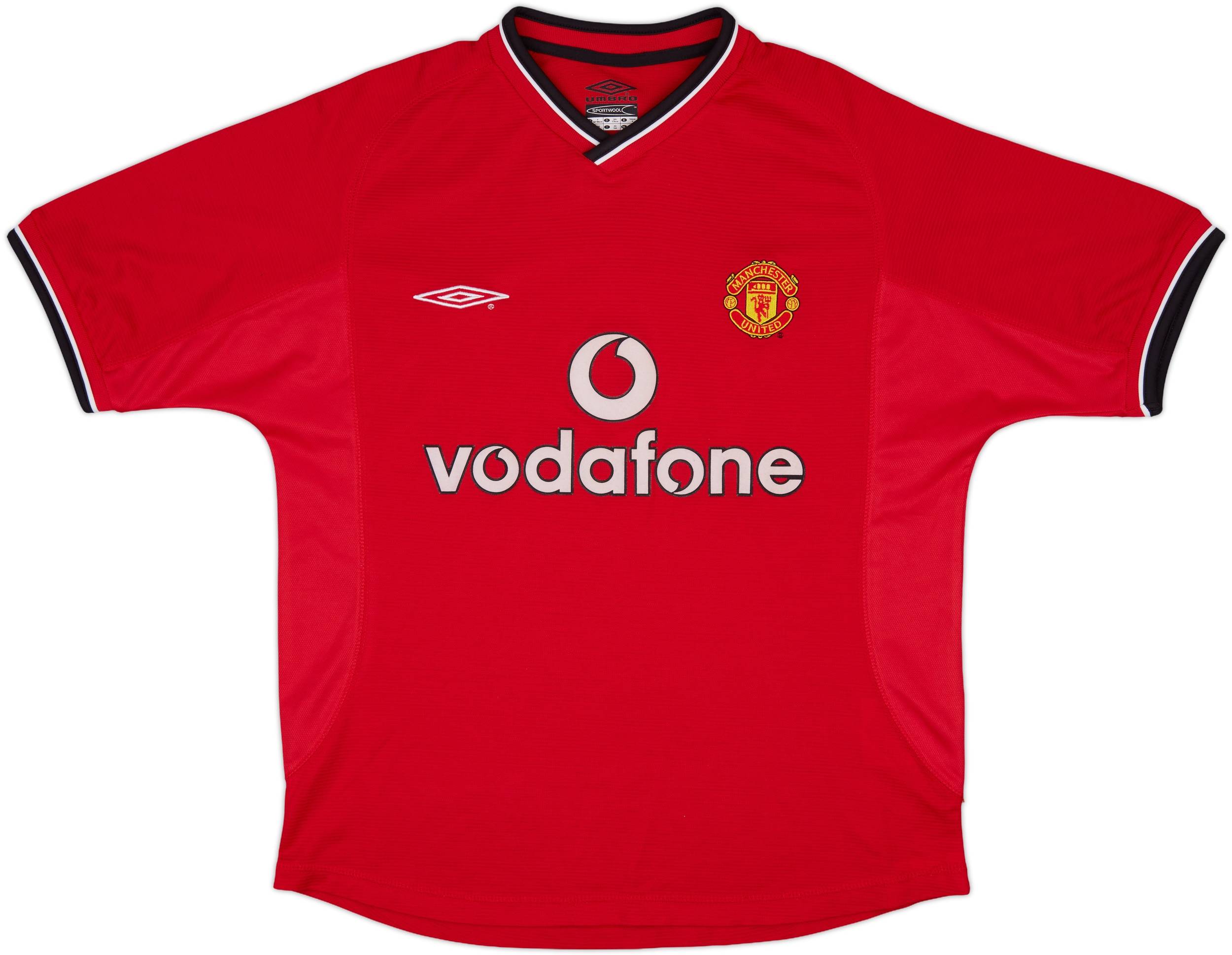 2000-02 Manchester United Home Shirt - 9/10 - (Y)