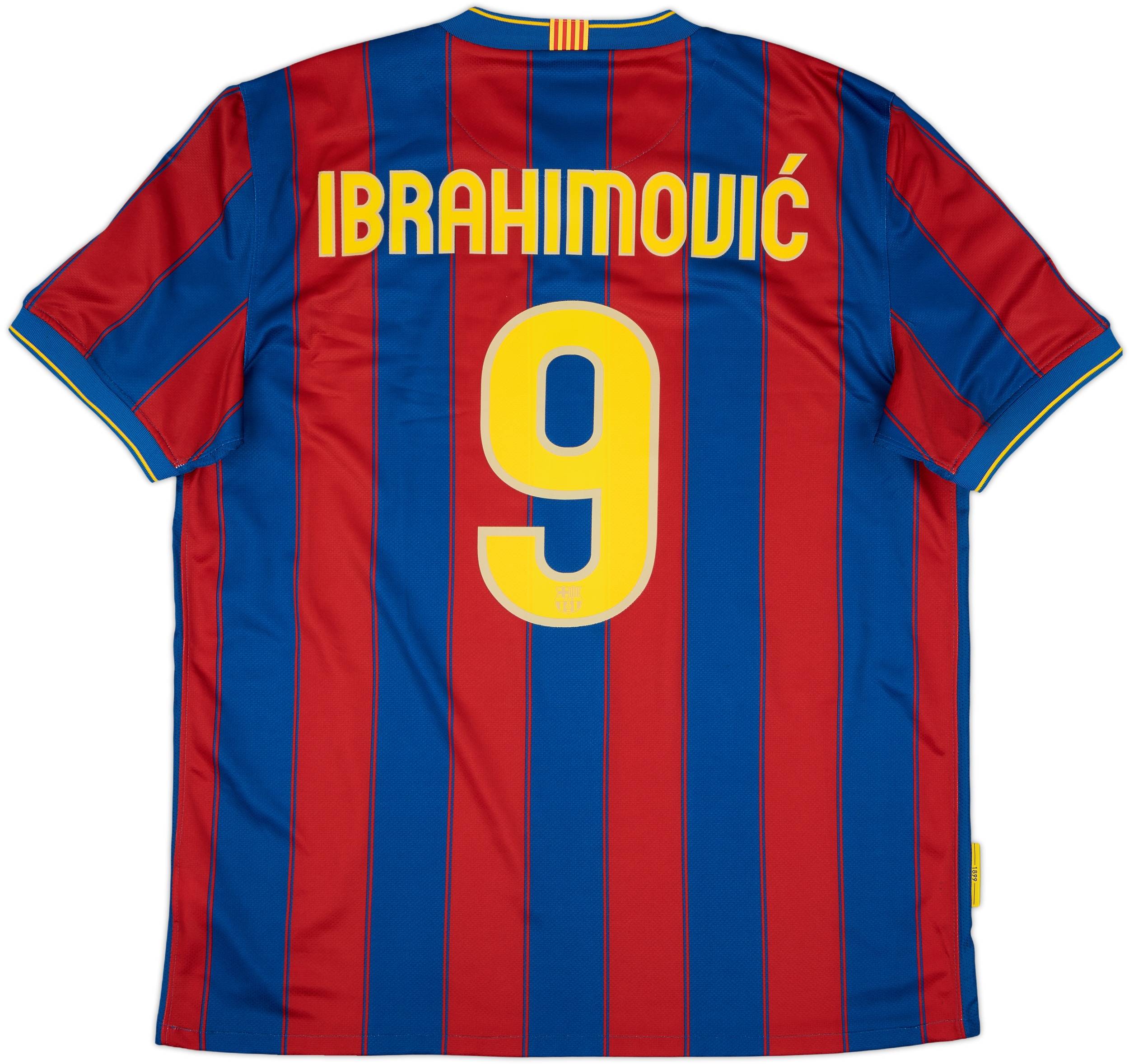 暮らしに便利なアイテム 2009-10 (XL) #9 Ibrahimovic Shirt Home Barcelona ウェア