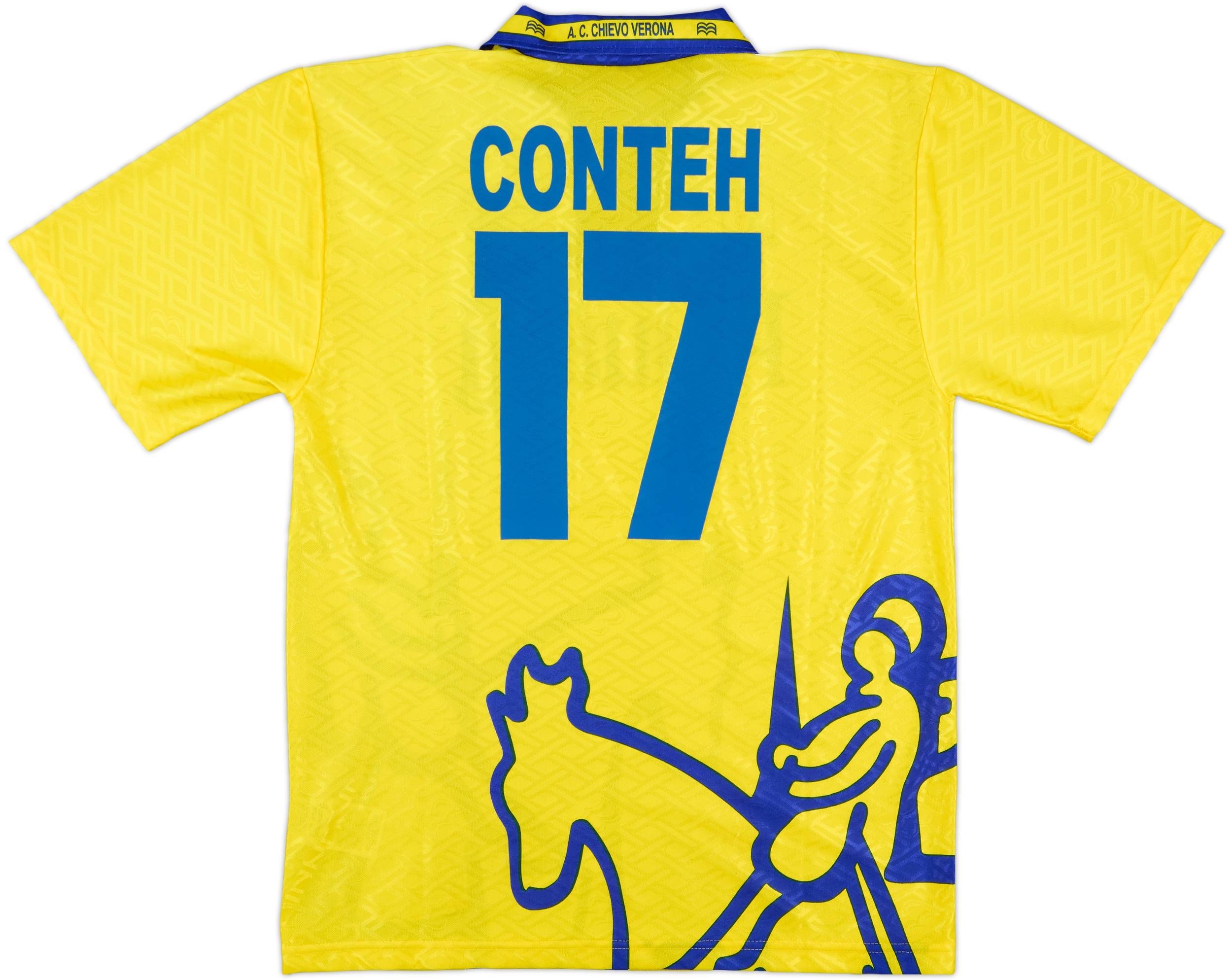 1996-97 Chievo Verona Home Shirt Conteh #17 - 8/10 - (XL)