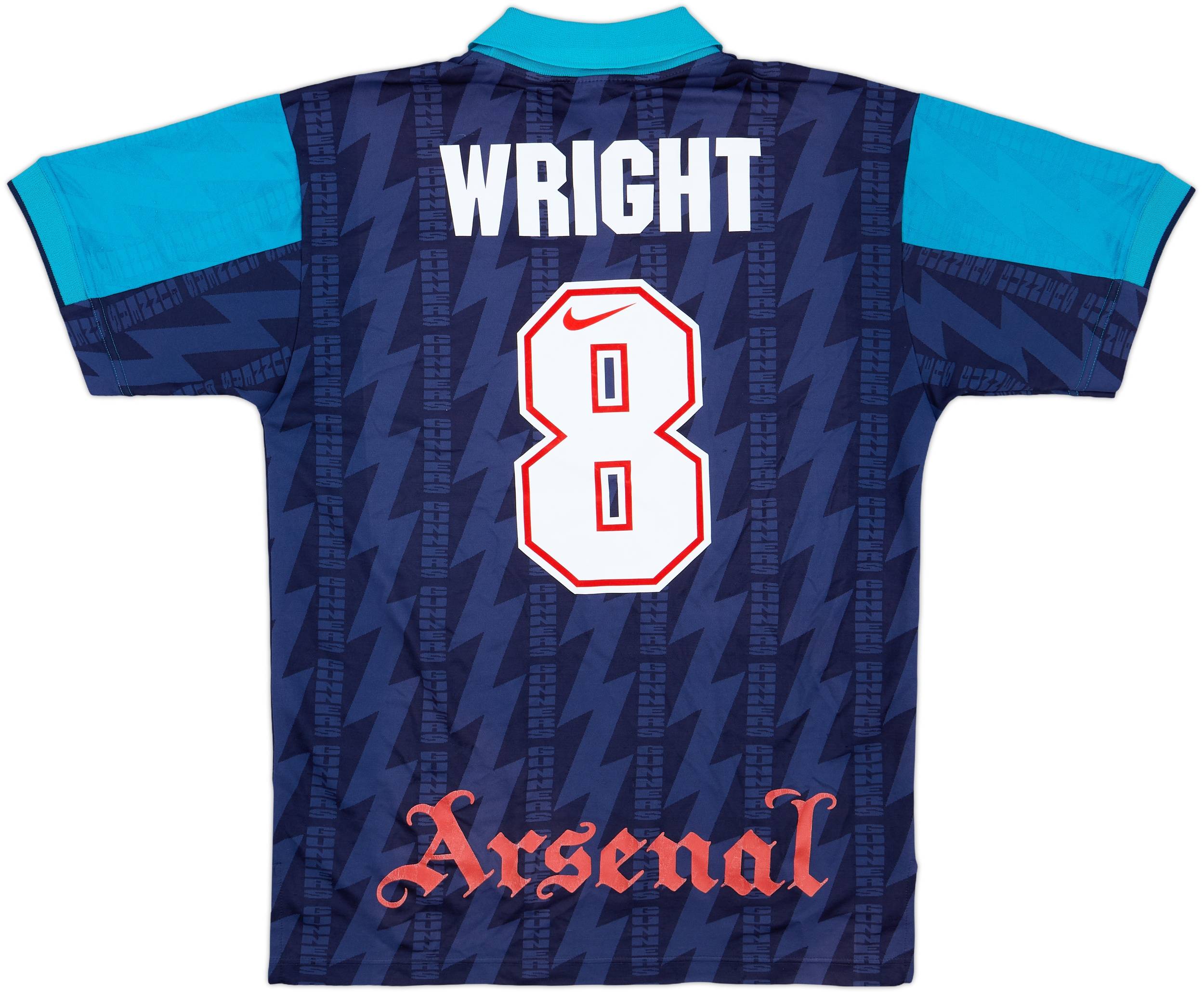 1994-95 Arsenal Away Shirt Wright #8 - 7/10 - (S)