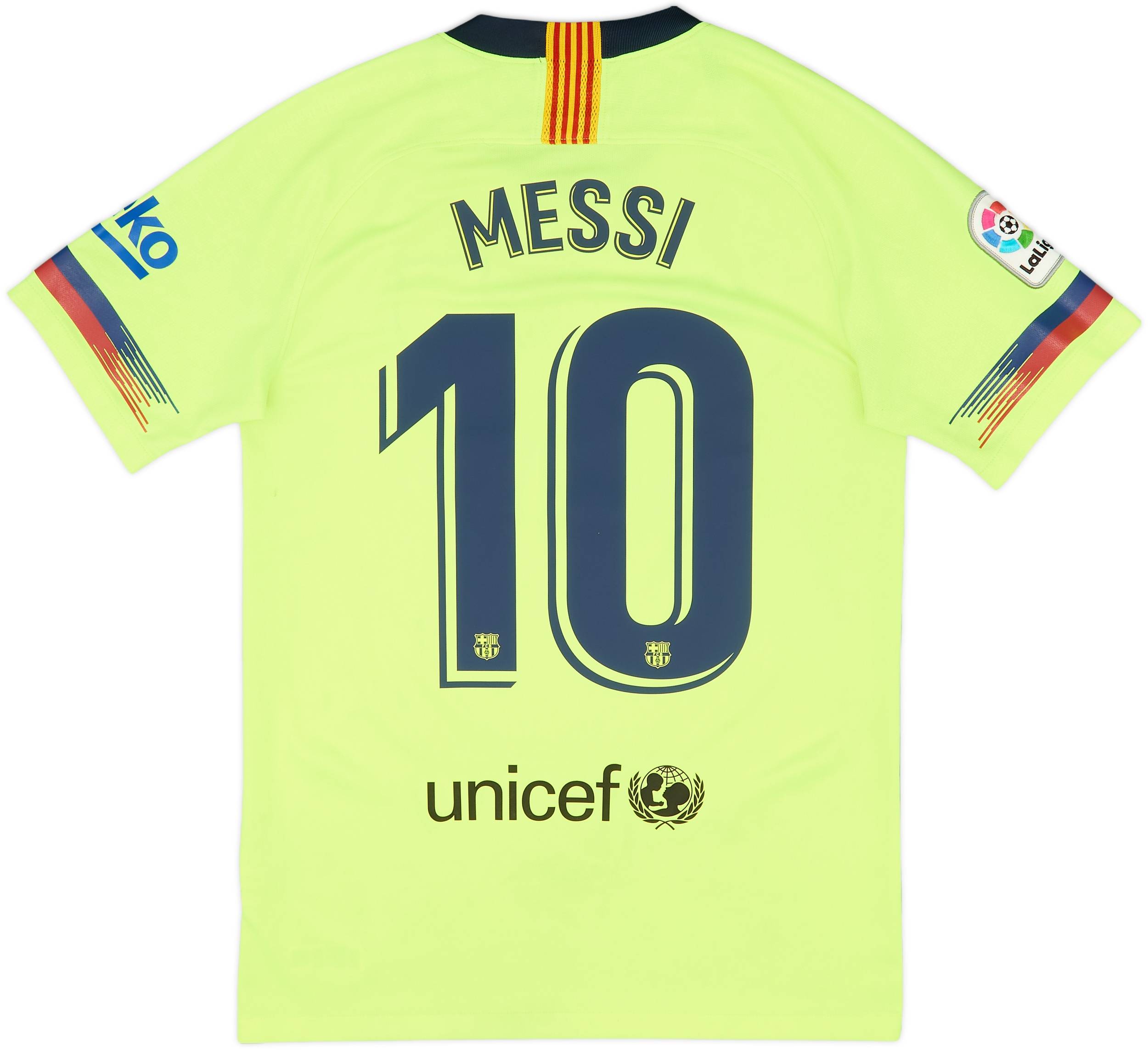 2018-19 Barcelona Away Shirt Messi #10 - 6/10 - (S)
