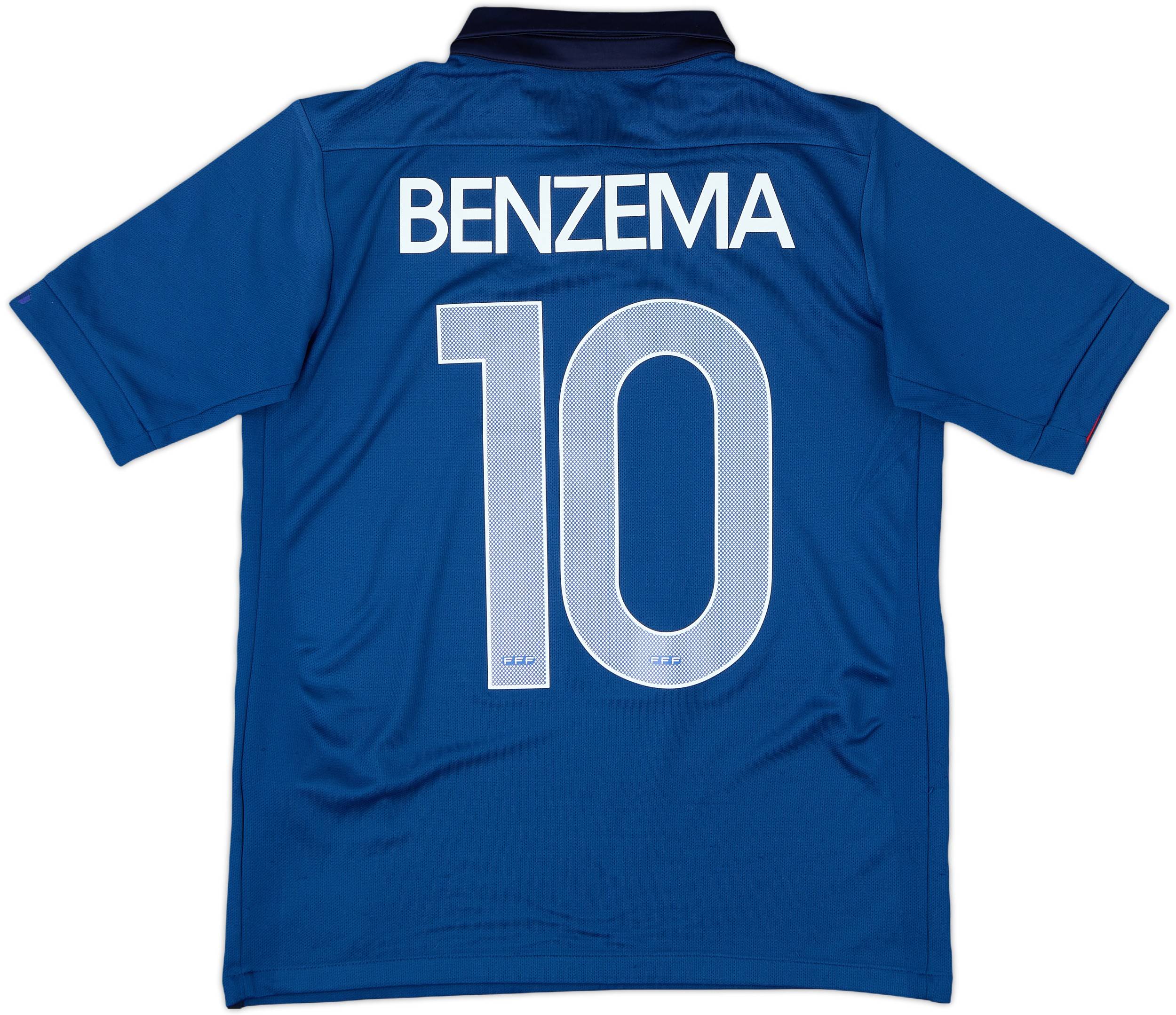 2011-12 France Home Shirt Benzema #10 - 8/10 - (L.Boys)