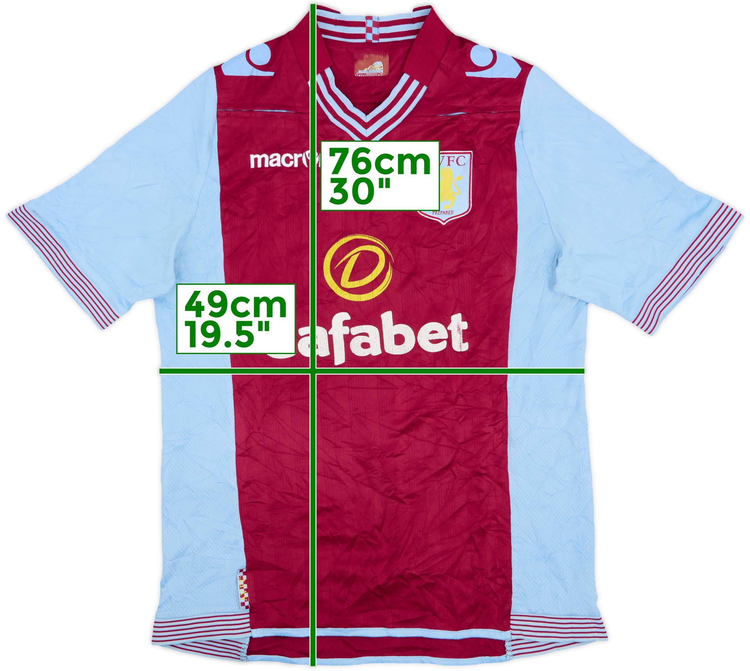 アストン ヴィラ ユニフォーム 2013-14 Aston Villa 2013-14 Aston Villa Home Shirt - 5/10 - (L)