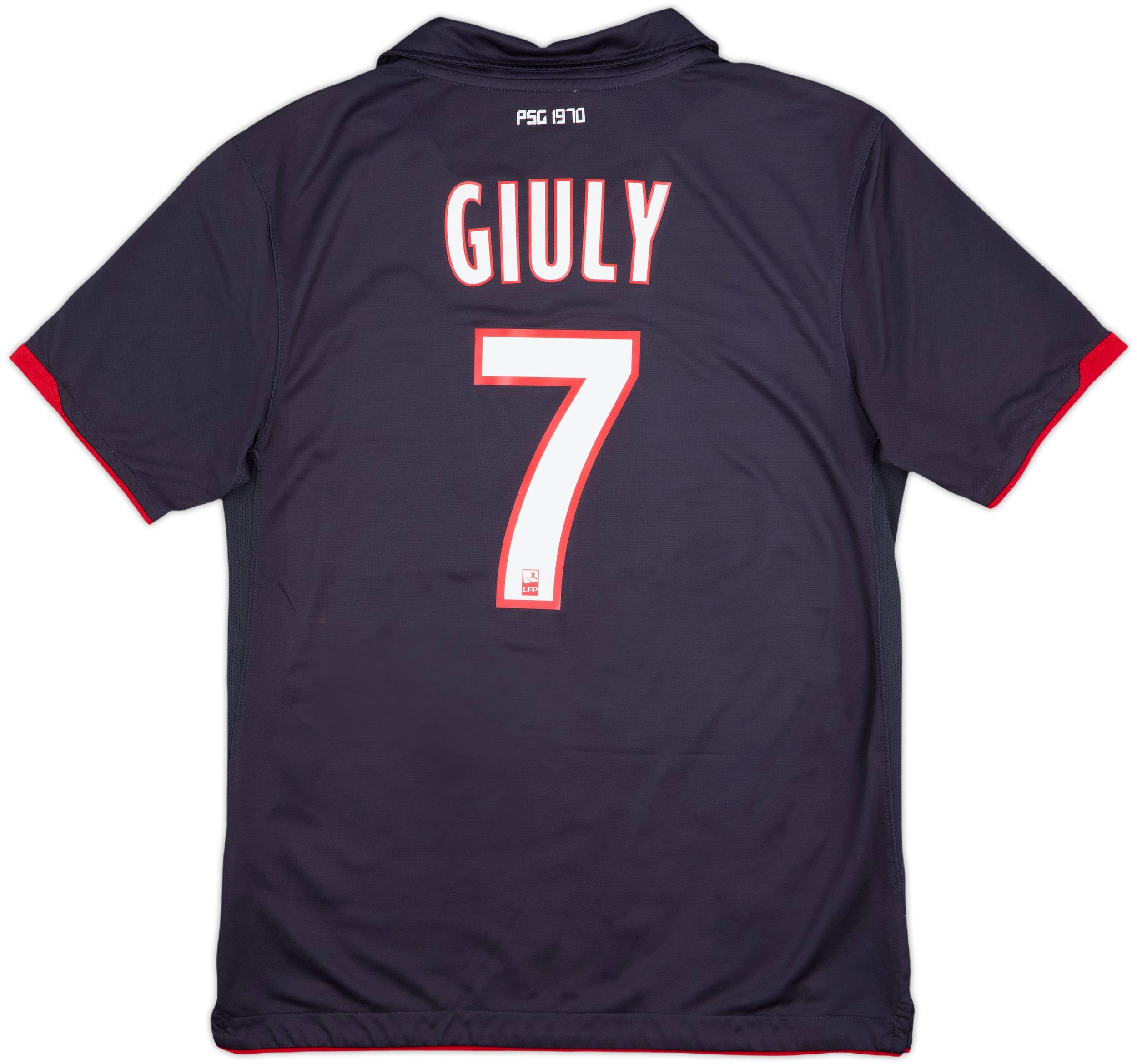 2010-11 Paris Saint-Germain Away Shirt Giuly #7 - 7/10 - (M)