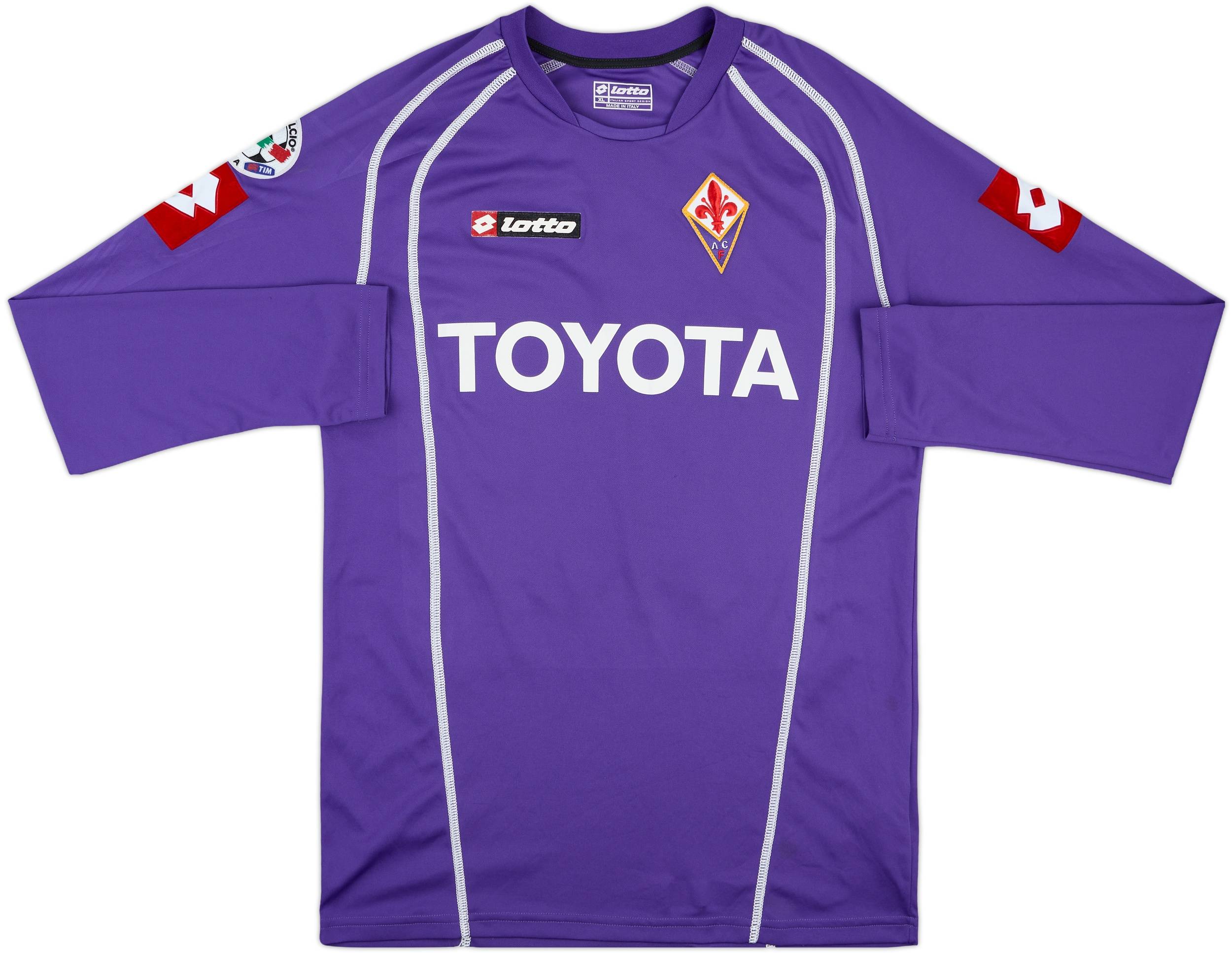 2005-07 Fiorentina Match Issue Home L/S Shirt Toni #30