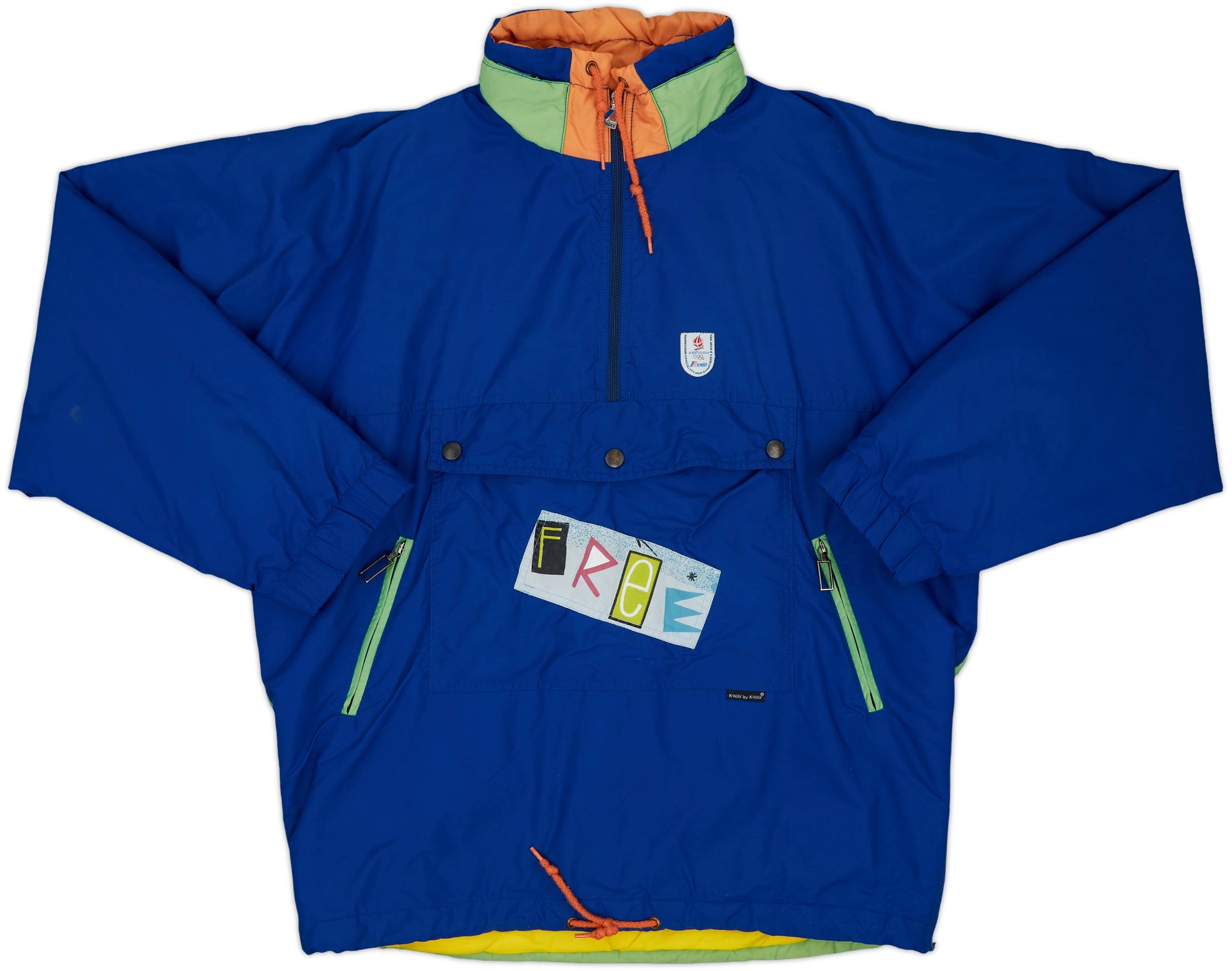 1992 Winter Olympics Hooded 1/4 Zip Rain Jacket - 8/10 - (S)