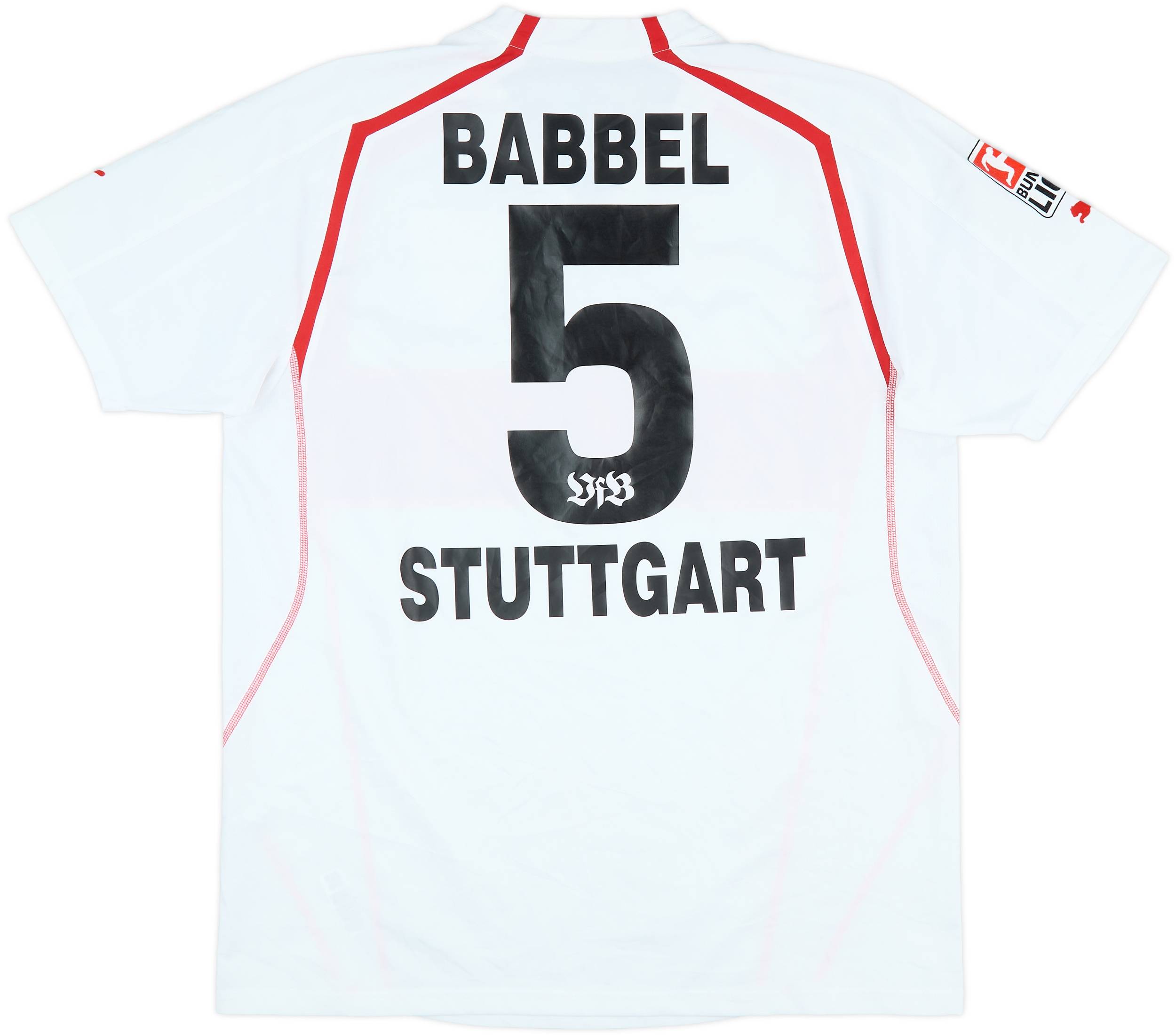 2004-05 Stuttgart Match Issue Home Shirt Babbel #5