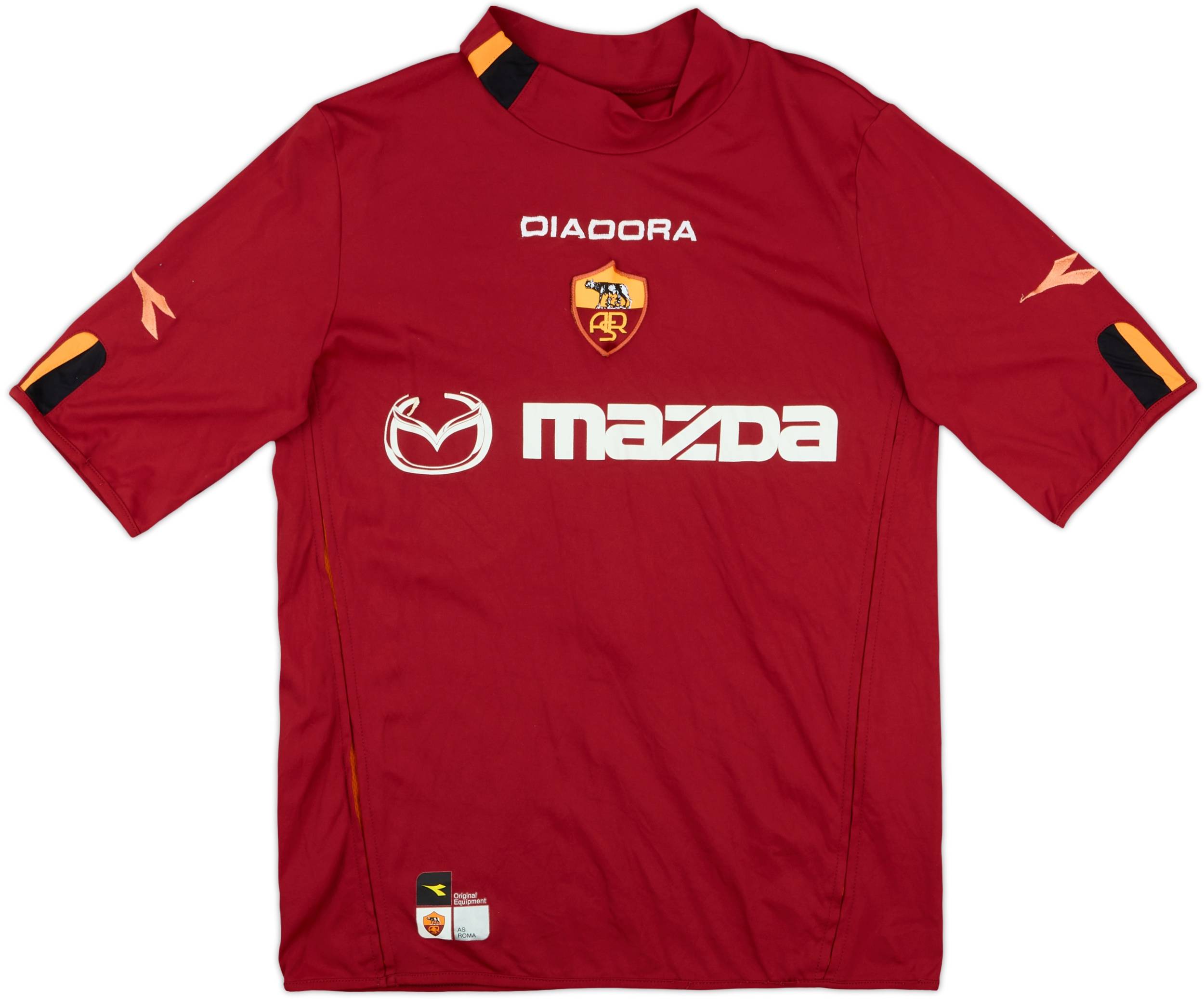 2003-04 Roma Match Issue Home Shirt #7
