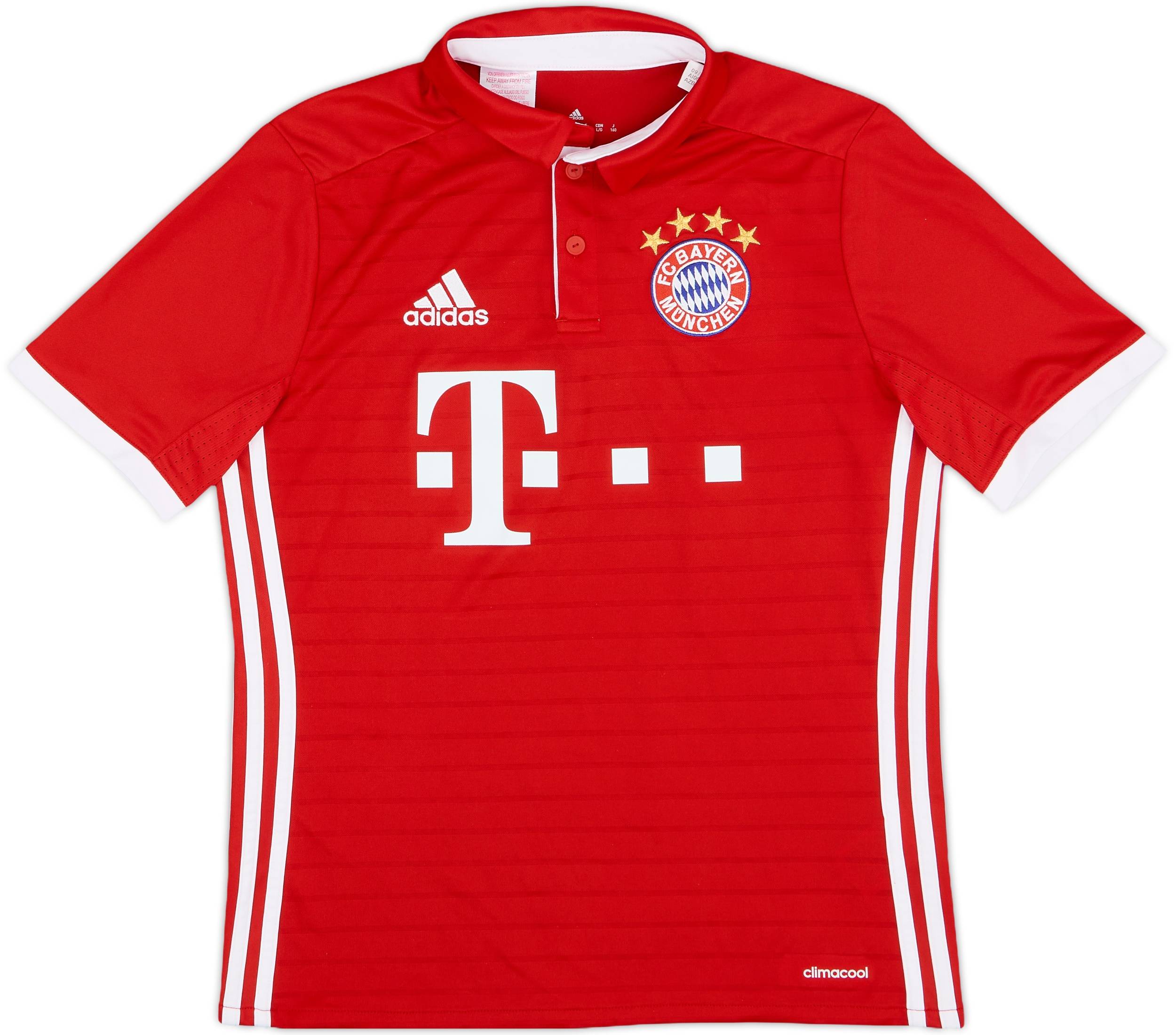 2016-17 Bayern Munich Home Shirt - 9/10 - (L.Boys)