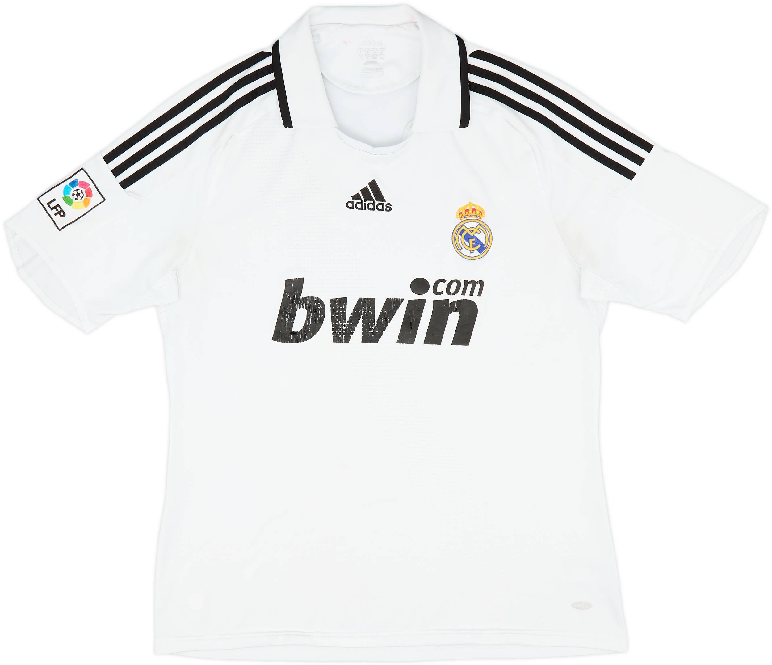 アディダス 00s 09/10REAL MADIRD ユニフォーム M 2008-09 Real Madrid Home Shirt - 5/10 - (L)