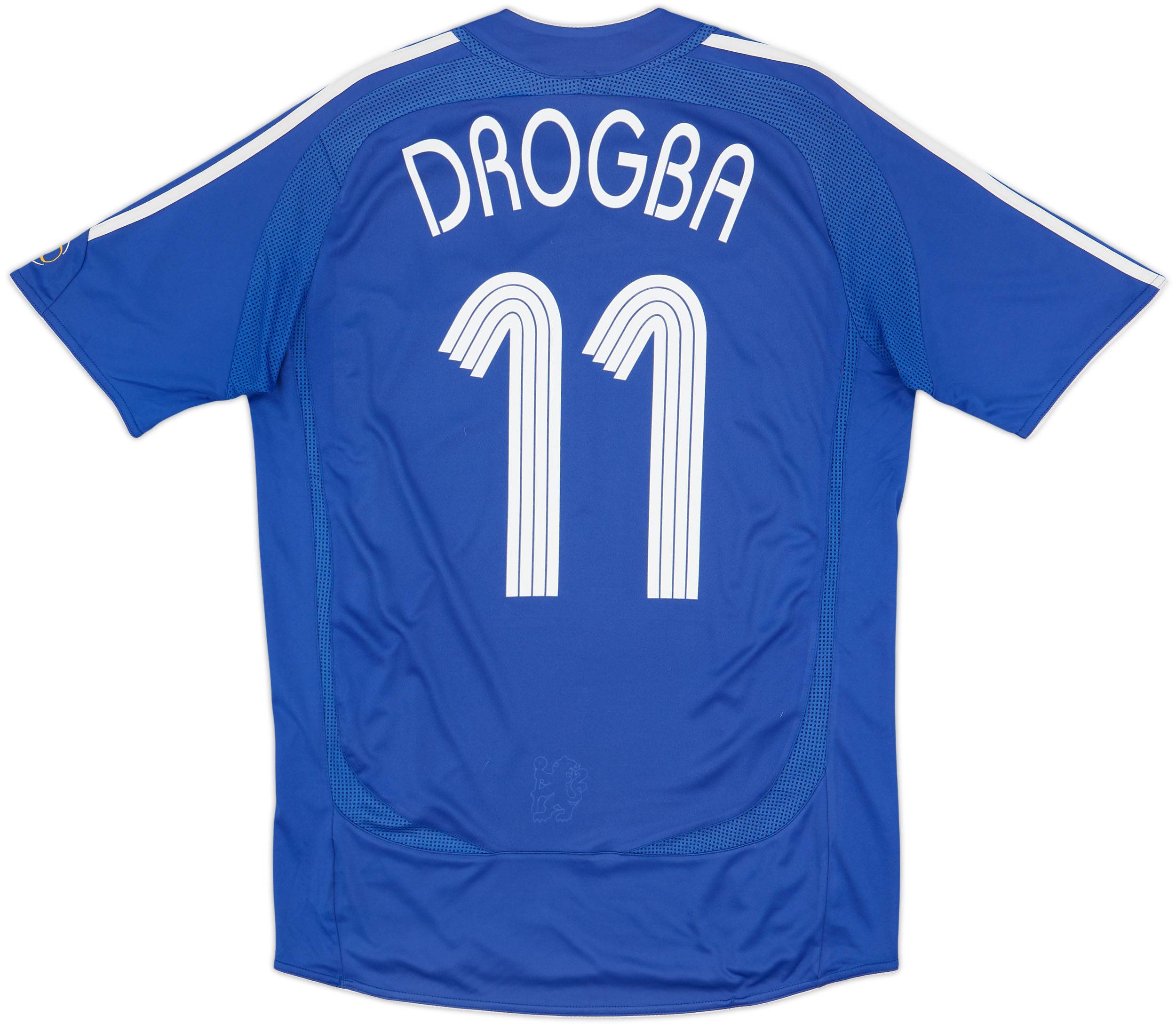 2006-08 Chelsea Home Shirt Drogba #11 - 7/10 - (L)