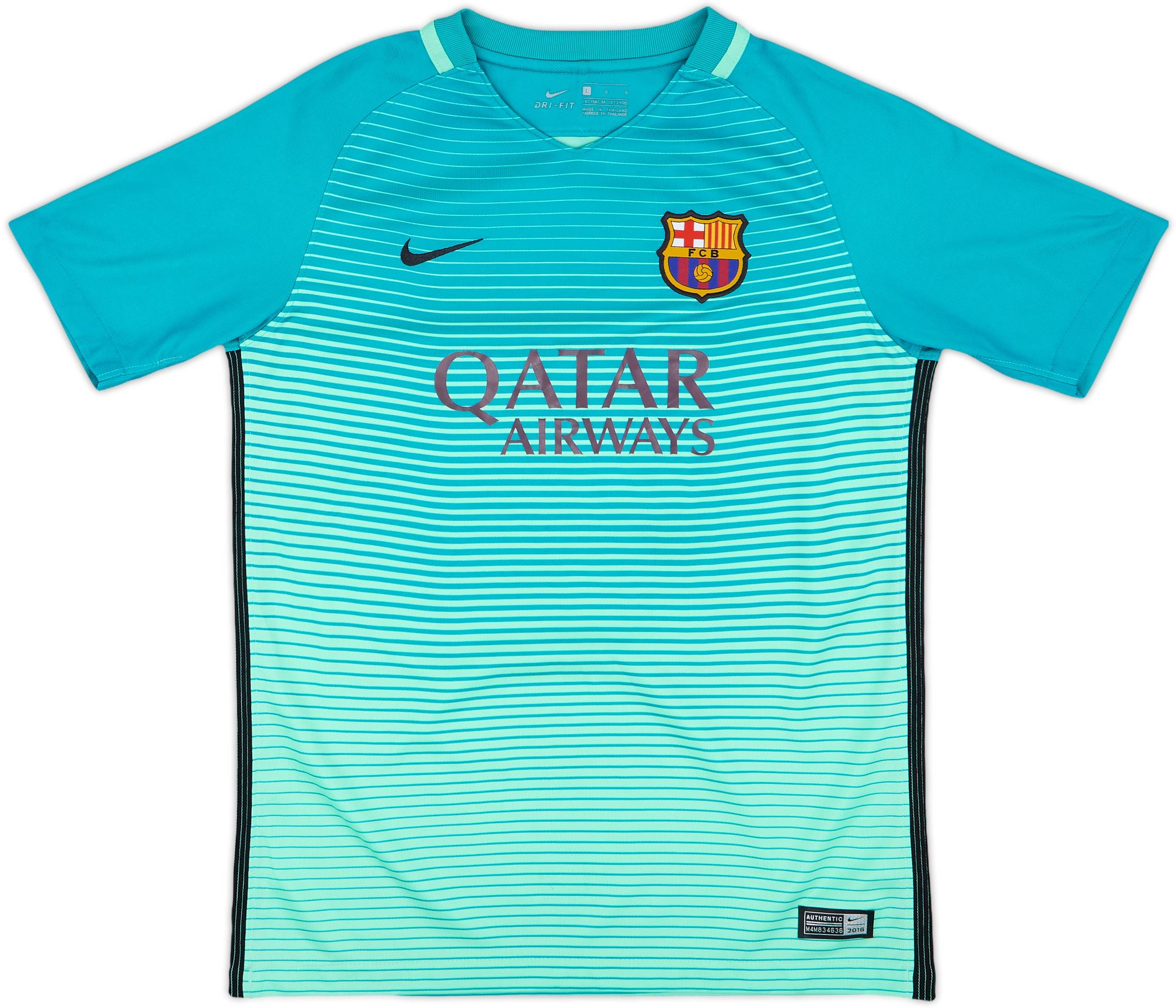 2016-17 Barcelona Third Shirt - 10/10 - (L.Boys)