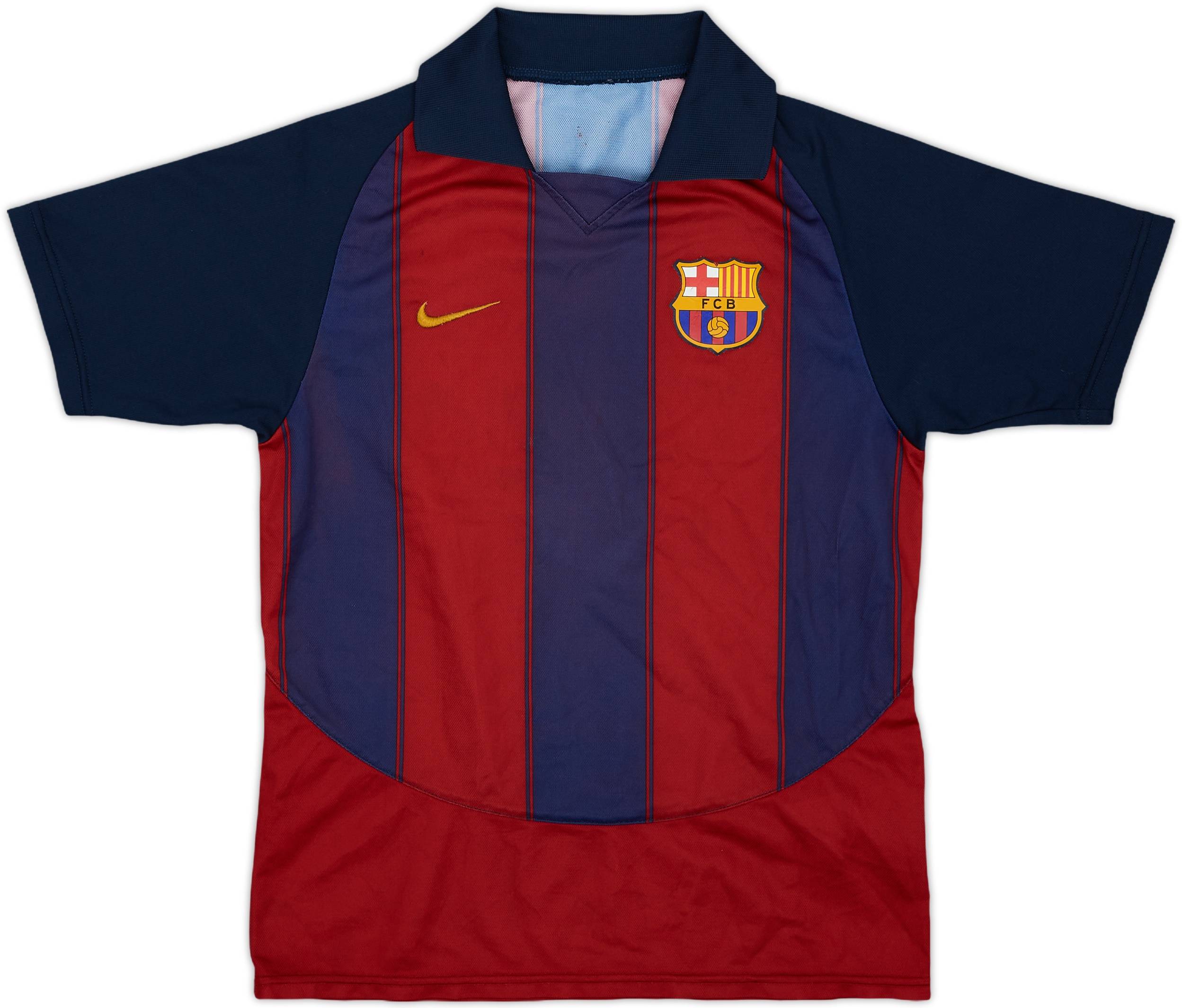ト*モ様 FC Barcelona 2003 ユニフォーム 2003-04 Barcelona Basic Home Shirt - 5/10 - (L.Boys)