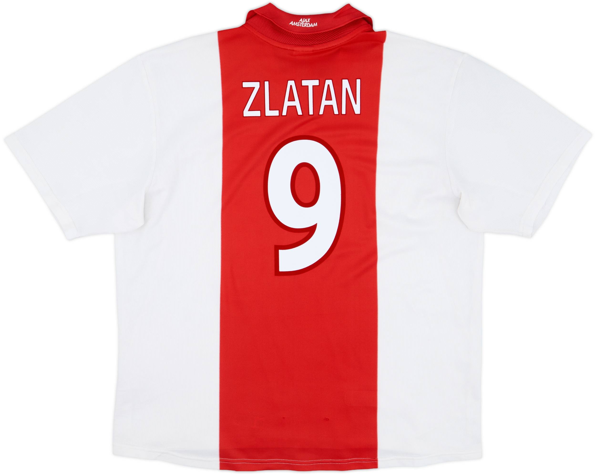 2001-02 Ajax Home Shirt Zlatan #9 - 7/10 - (XXL)