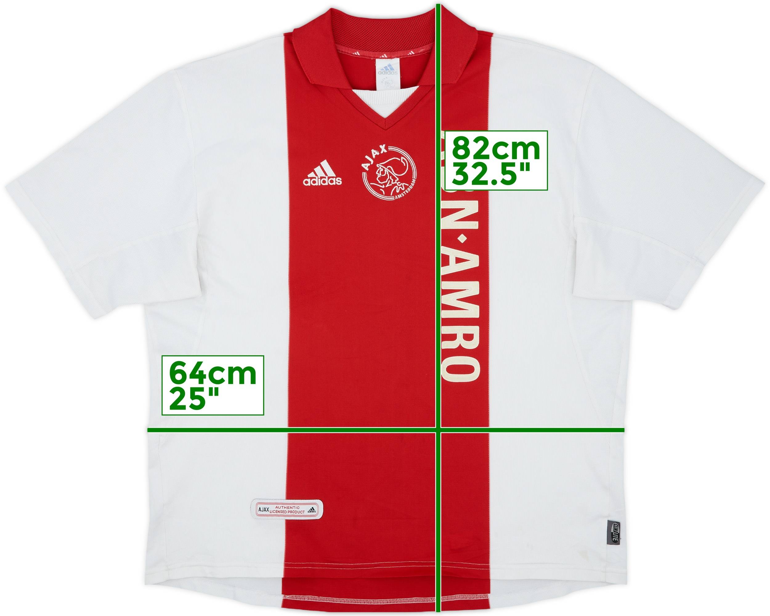 2001-02 Ajax Home Shirt - 6/10 - (XXL)