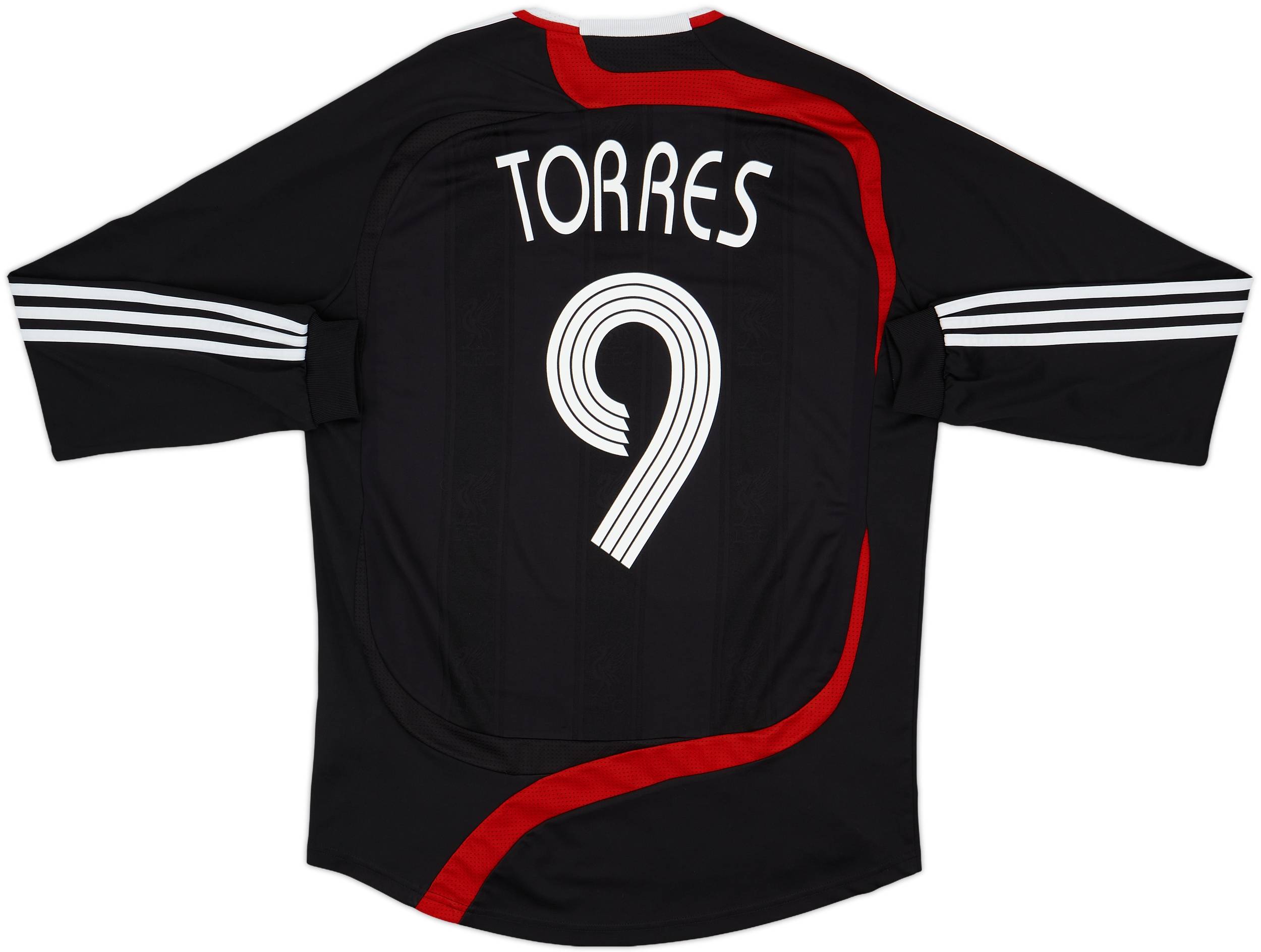 2007-08 Liverpool Third L/S Shirt Torres #9 - 8/10 - (L)