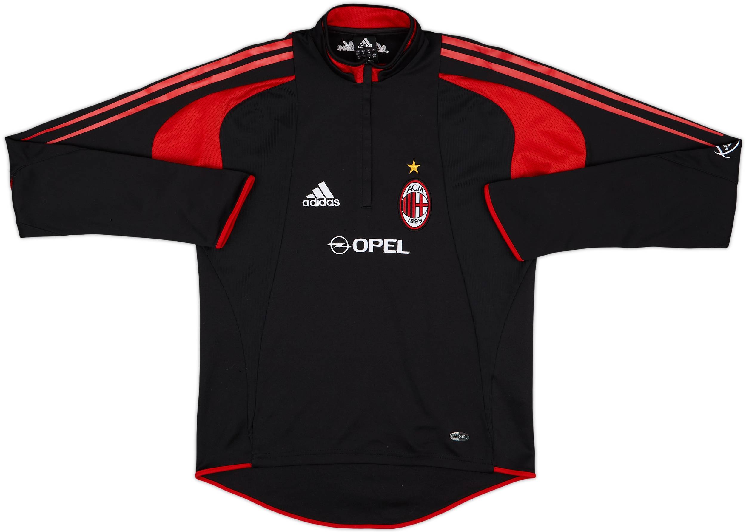 2004-05 AC Milan adidas 1/4 Zip Training Top - 6/10 - (S)