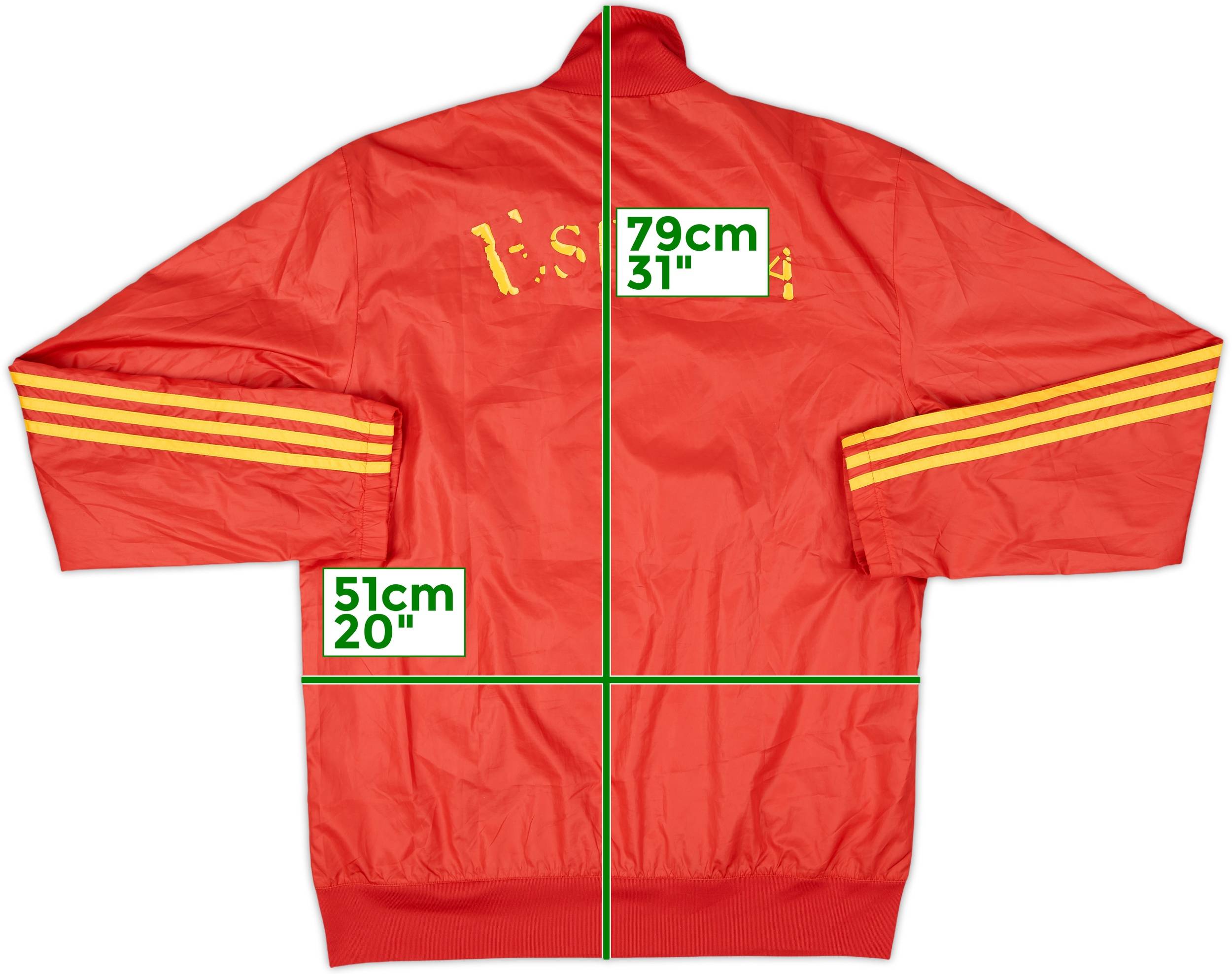 2012-13 Spain adidas Track Jacket - 5/10 - (S)
