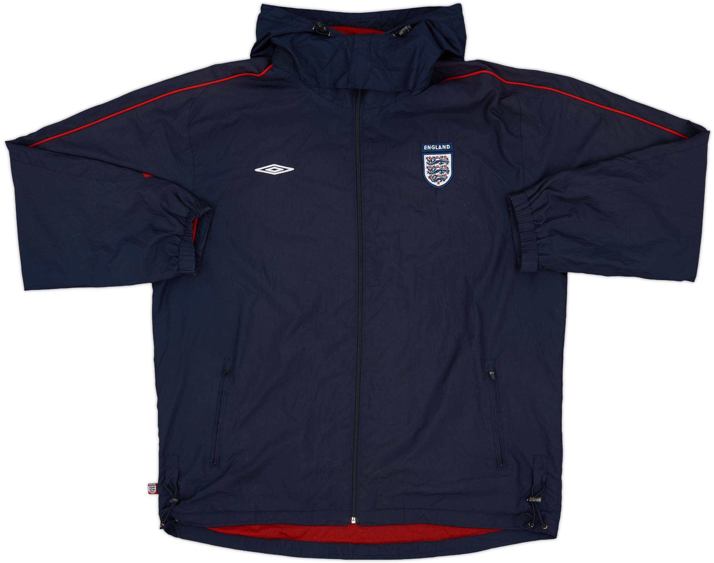 2007-09 England Umbro Hooded Track Jacket - 8/10 - (XL)