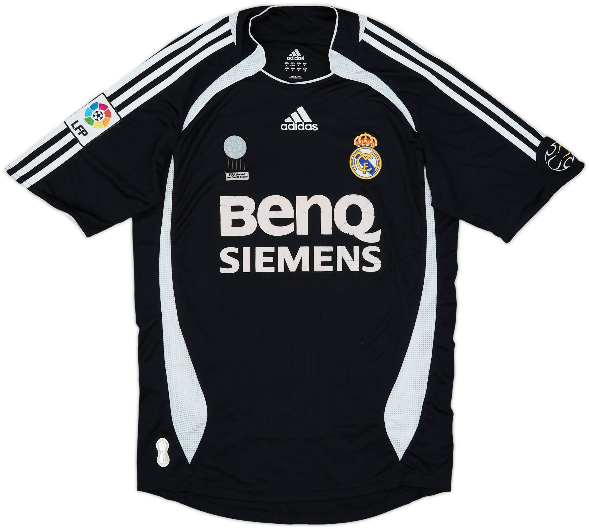 Real Madrid ロナウド R9アウェイシャツ 黒 adidas 2006-07 Real Madrid Away Shirt Ronaldo #9 - 6/10 - (S)