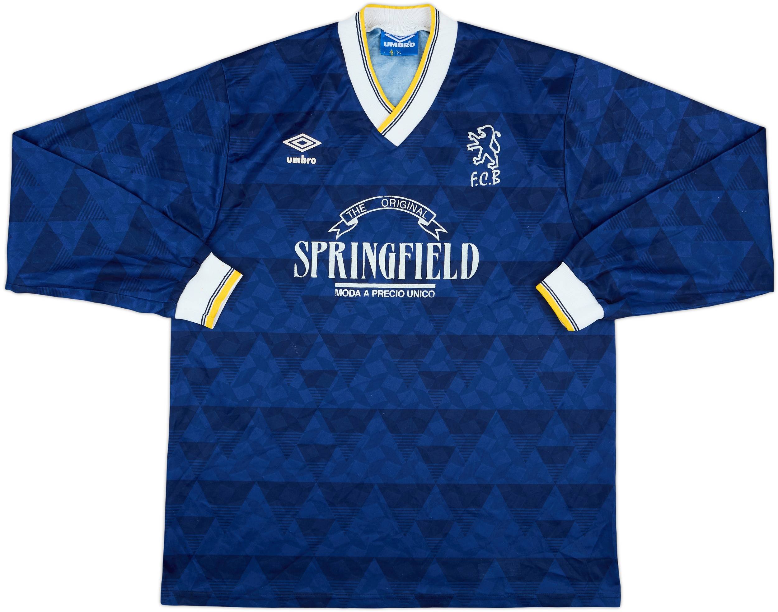 1988-90 Umbro Template L/S Shirt #16 - 7/10 - (XL)