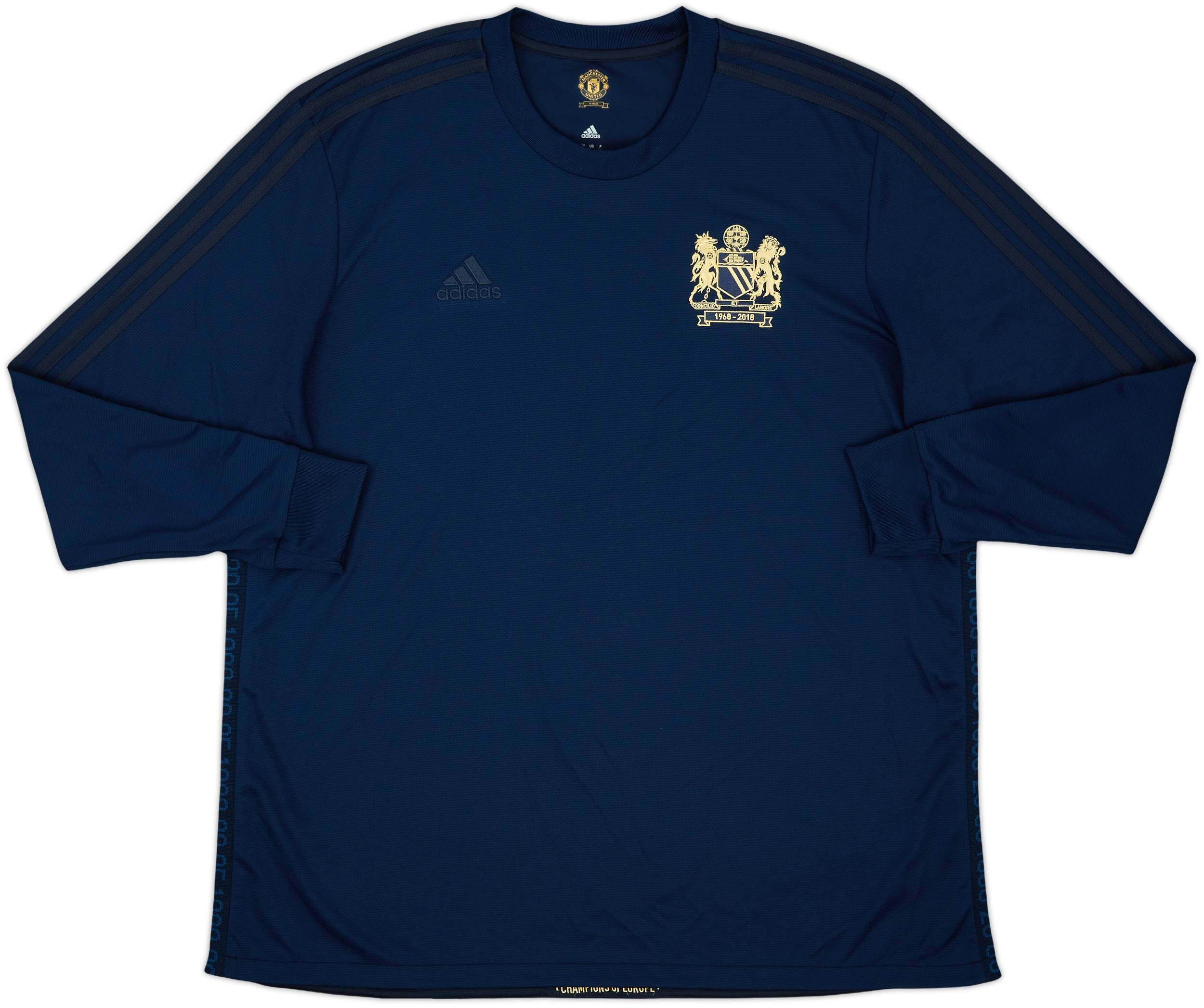 2018-19 Manchester United adidas Retro 1968 Sweat Top - 10/10 - (XXL)