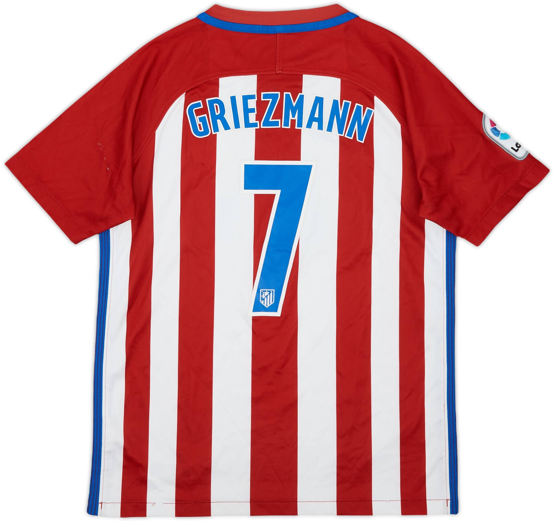 2016-17 Atletico Madrid Home Shirt Griezmann #7 - 6/10 - (L
