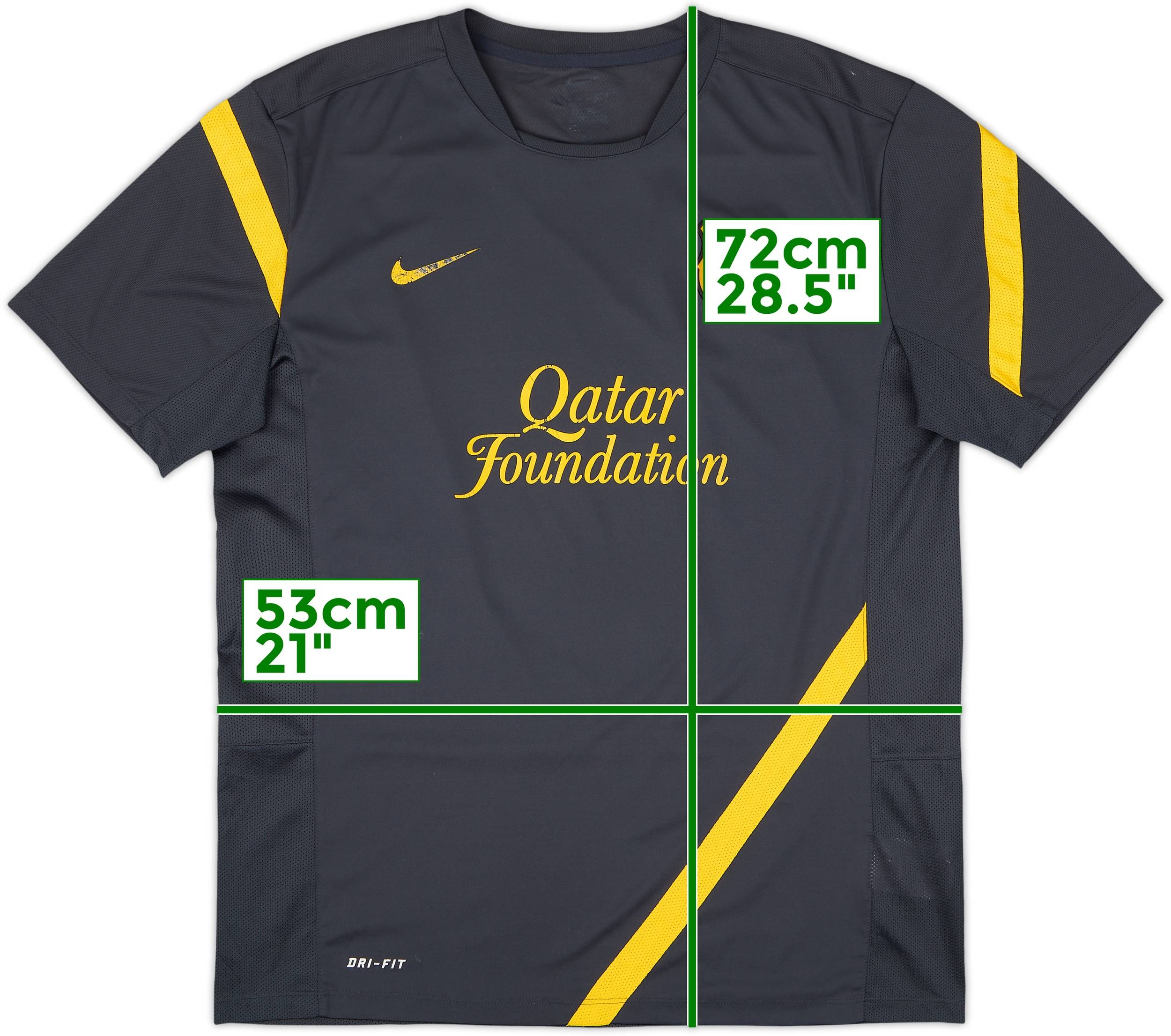 【希少】FC Barcelona NIKE Dri-FIT シャツ2011/12 2011-12 Barcelona Nike Training Shirt - 8/10 - (M)