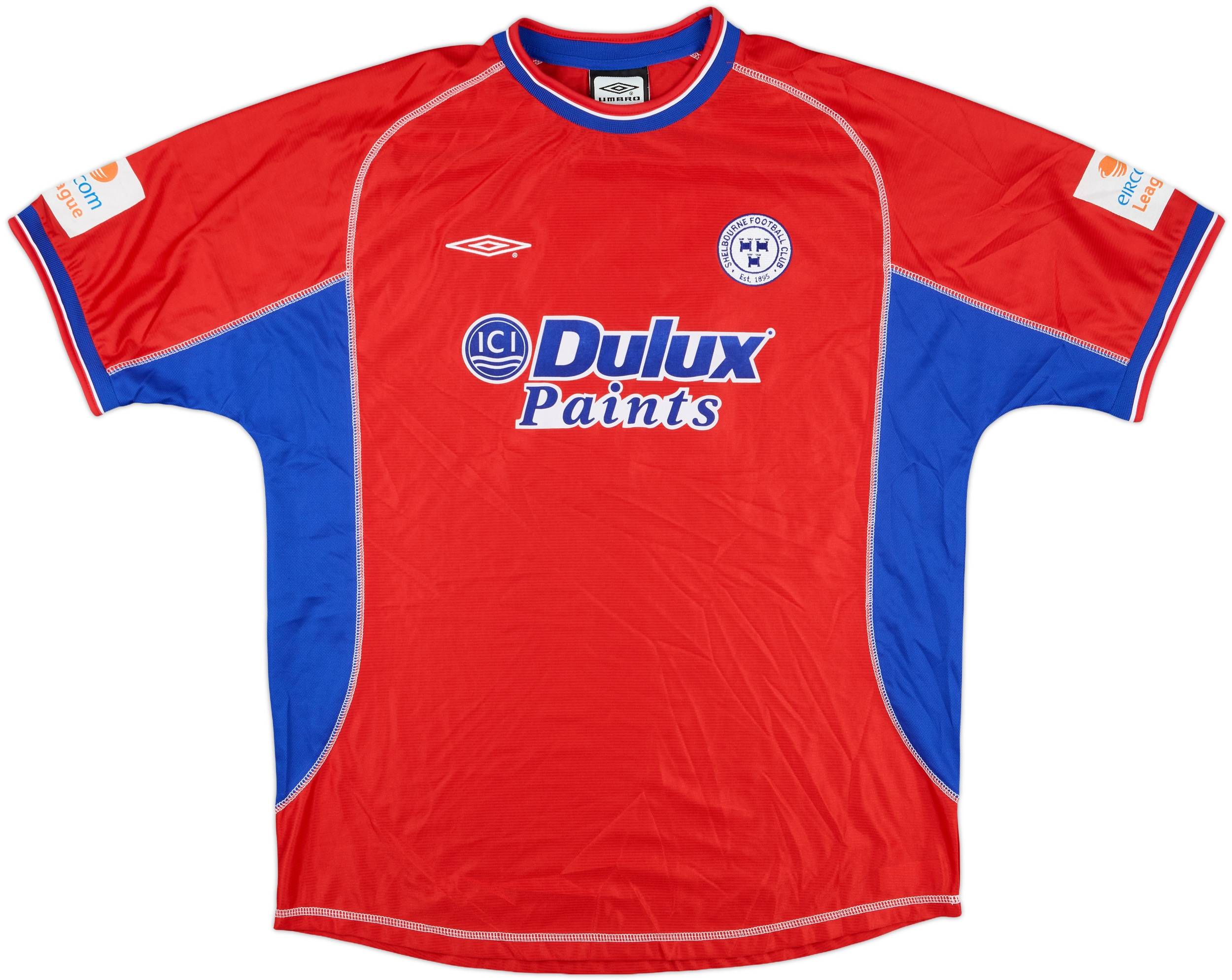 2002-03 Shelbourne Match Issue Home Shirt #11