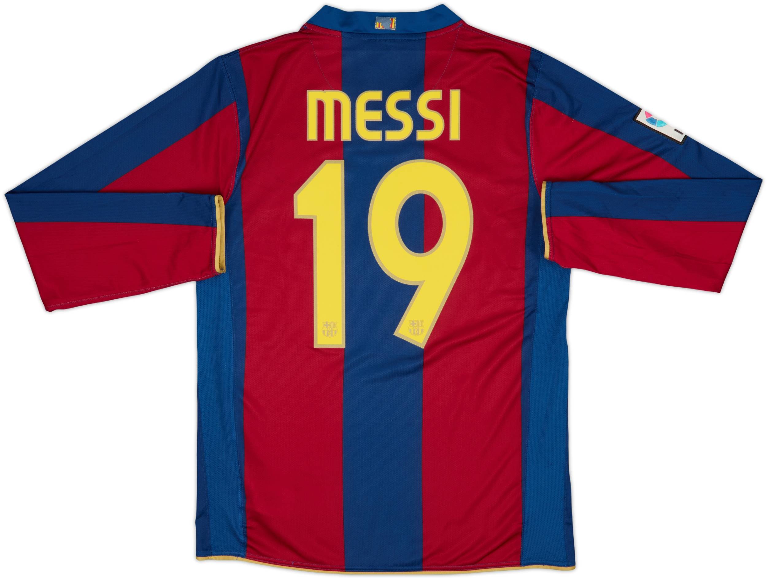 流行に  Messi Shirt L/S Home Barcelona 2007-08 #19 (M) - 7/10 - ウェア